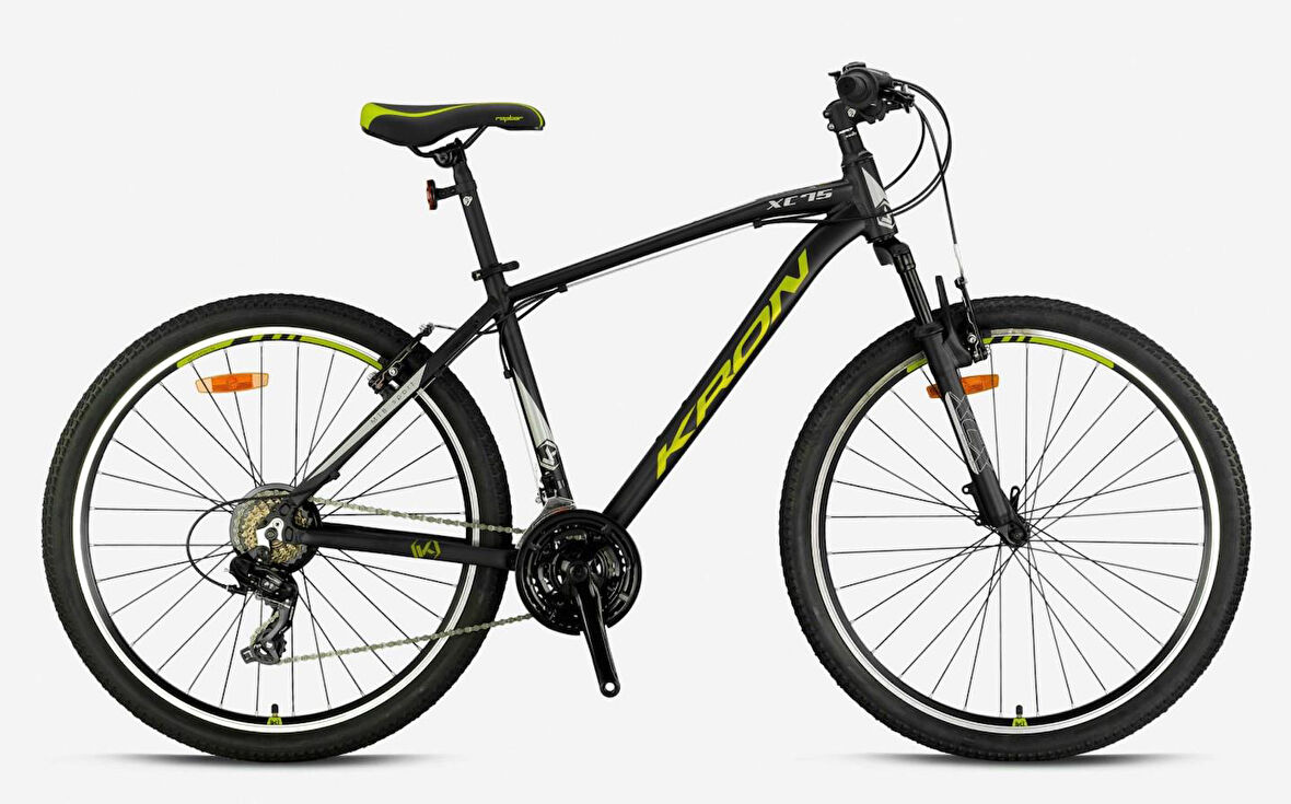 Kron XC 75 27.5" Jant 18' Kadro V-Fren 21 Vites Dağ Bisikleti Siyah Neon Sarı