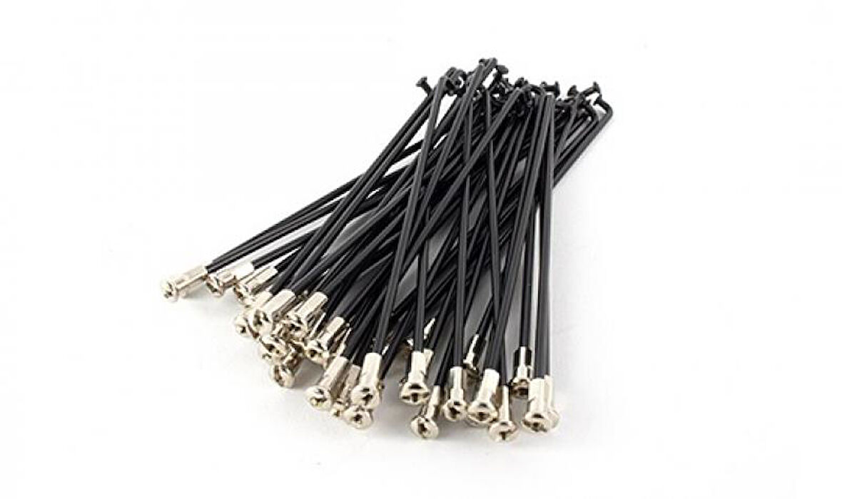 Vona 2.5mm 12G E-Bike Jant Teli 290mm siyah renk elektrikli bisiklet jant teli 36 adet 29 cm