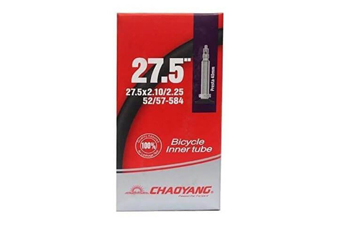 CHAOYANG İç Lastik (27.5×2.10/2.25) - FV48 Chaoyang 27,5 Bisiklet İç Lastiği İnce Sibop