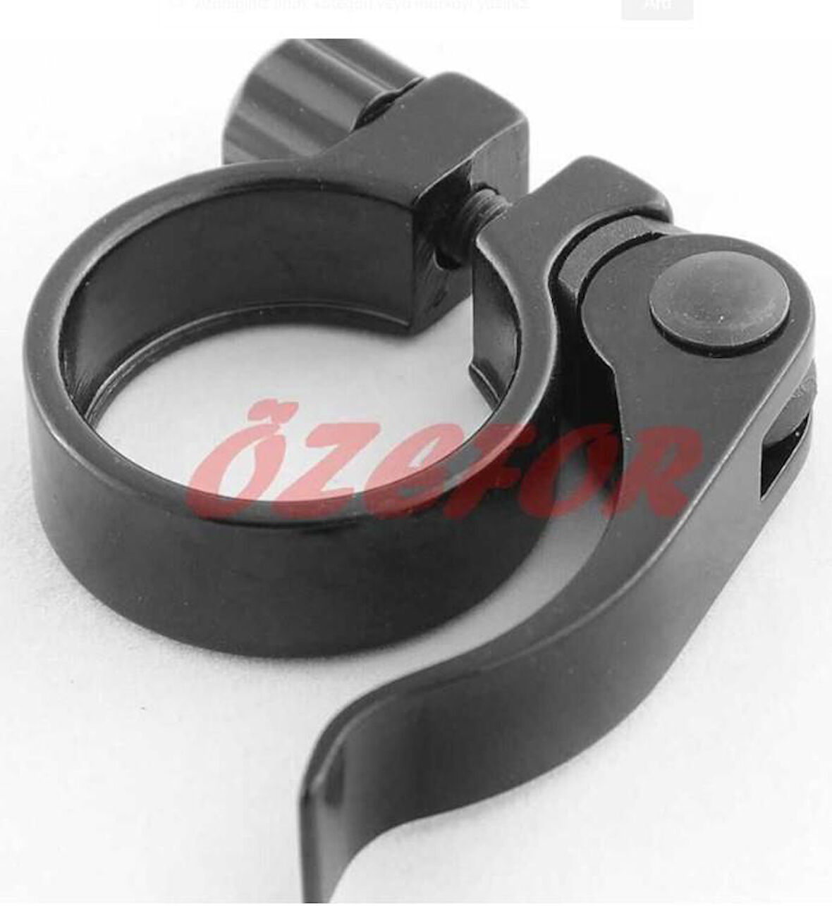 Bisiklet SELE BORUSU KELEPÇESİ MANDALLI SİYAH 31,8MM ( 27,2 SELE BORUSU UYUMLU )