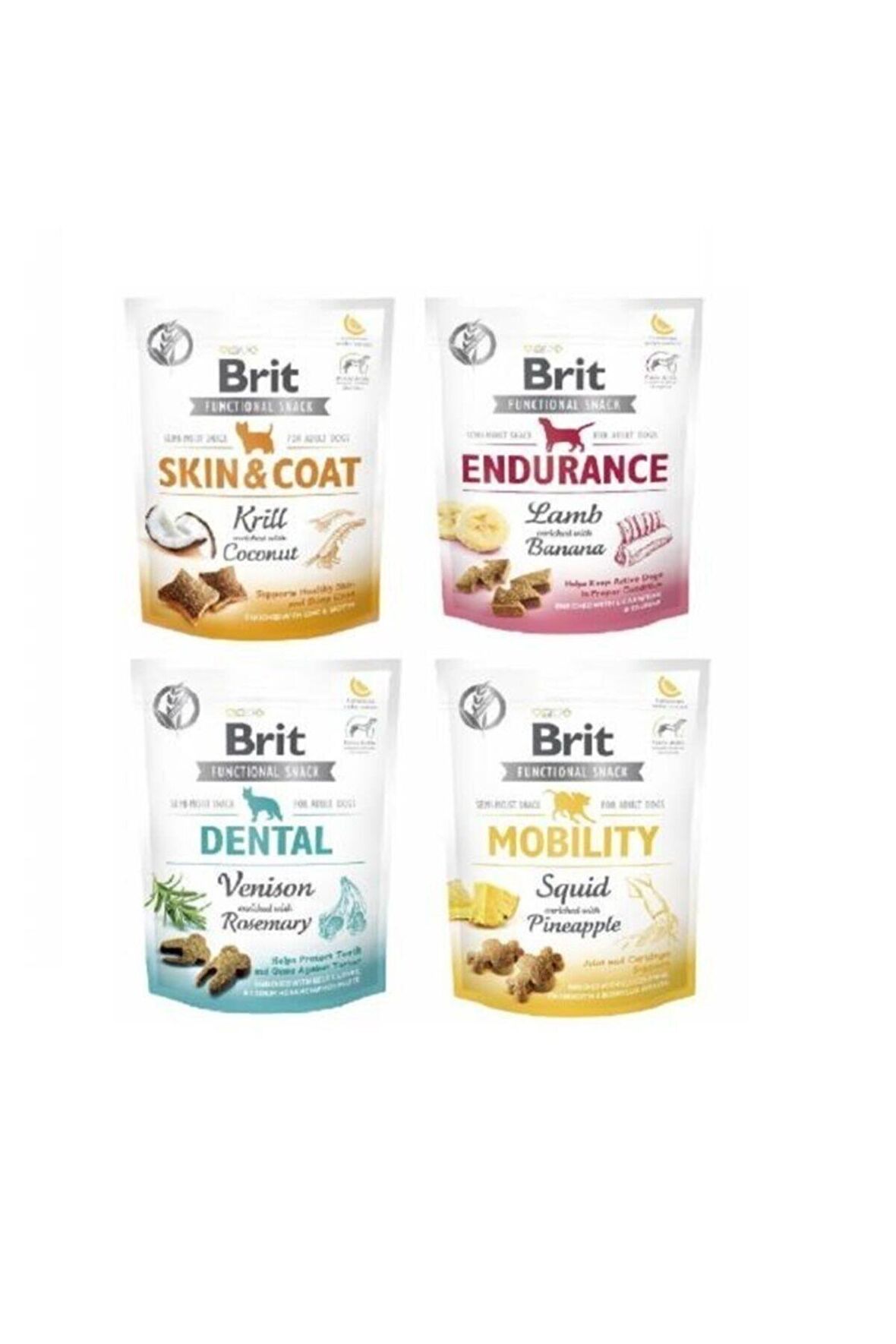 Brit Care Functional Snacks 150 Gr * 4 lü Mix Set