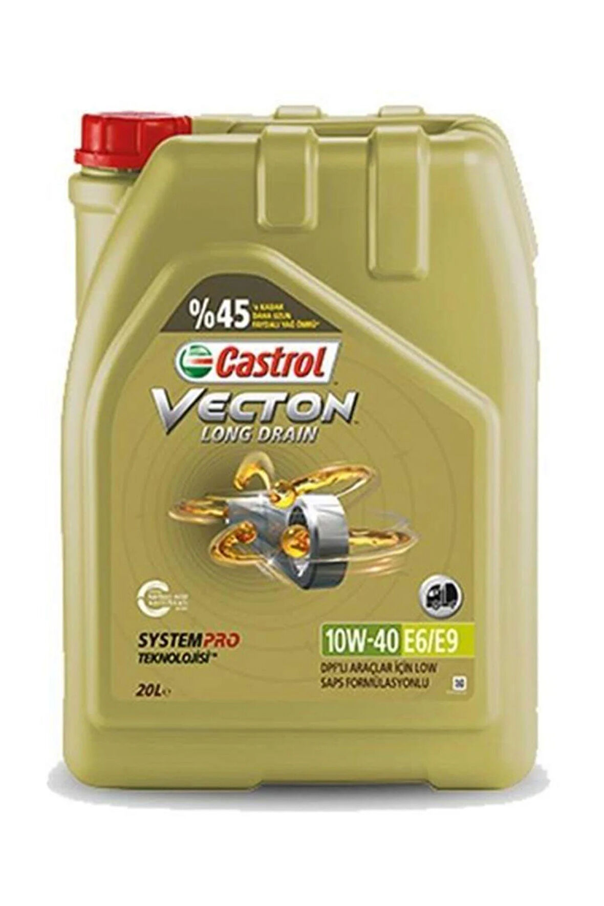 Castrol Vecton 10W-40 E6 E9 20 Lt Üretim 2022