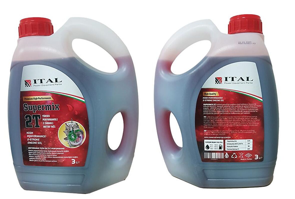 Ital Motor Yağı Süpermix 2 Zamanlı 3 Litre