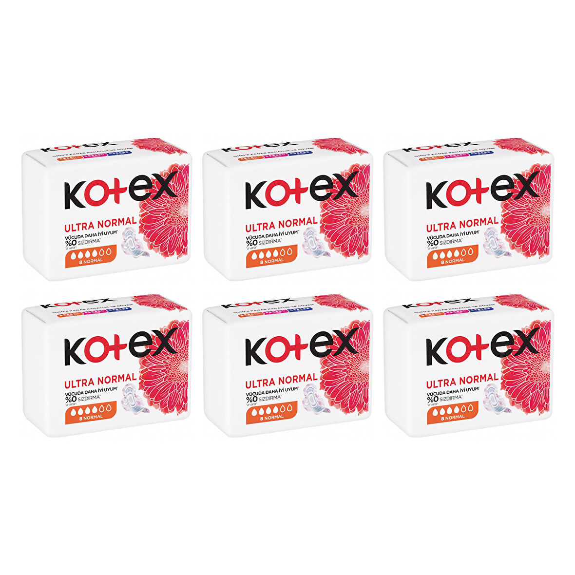 Kotex Ultra Normal 8 li Ped x 6 Adet