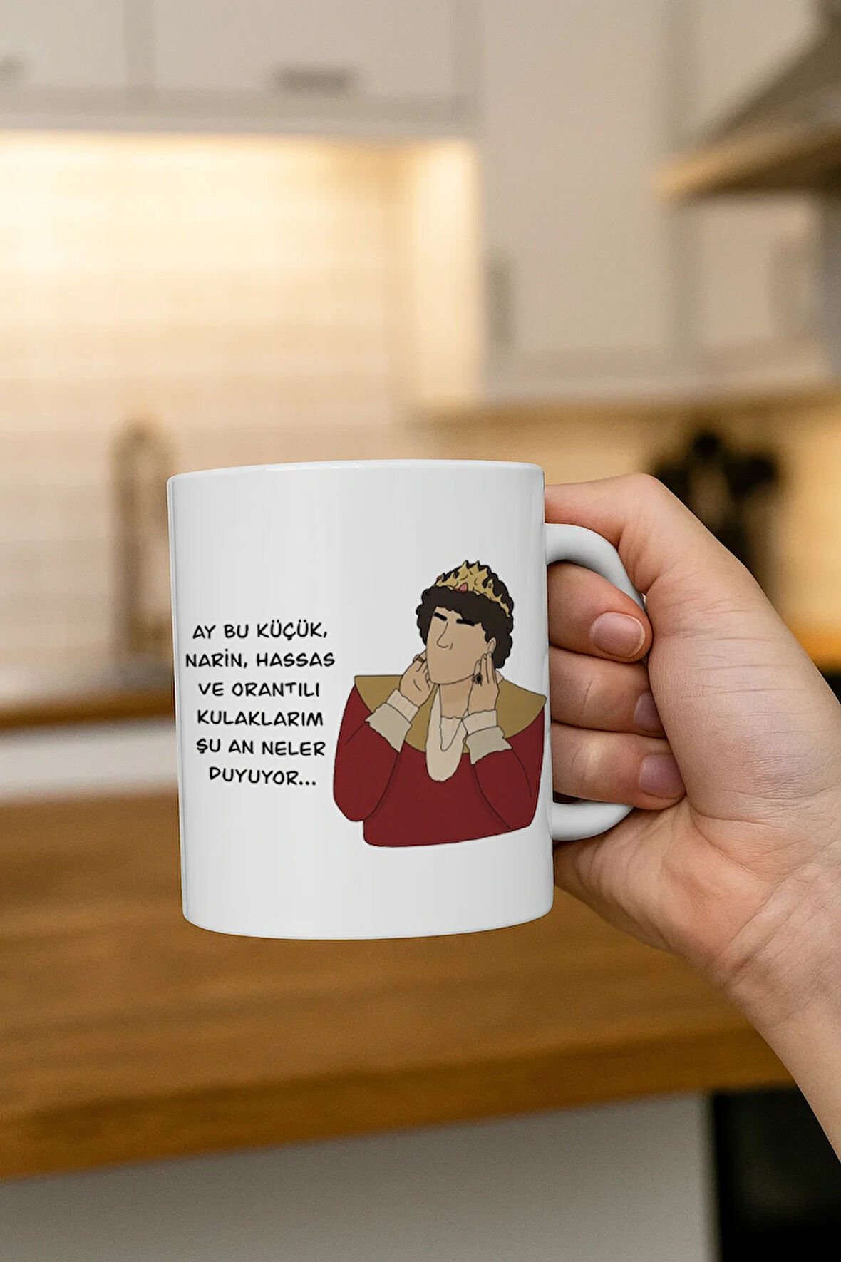 Kulaklarım Şuan Neler Duyuyor Baskılı Prens Kupa Bardak