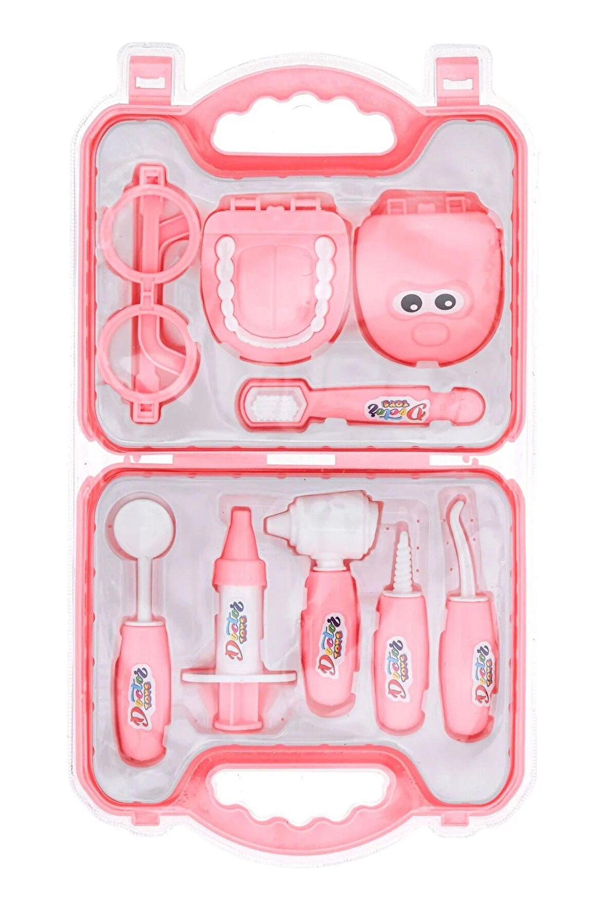 Çantalı Ağızlı Oyuncak Doktor Dişçi Seti - Pembe