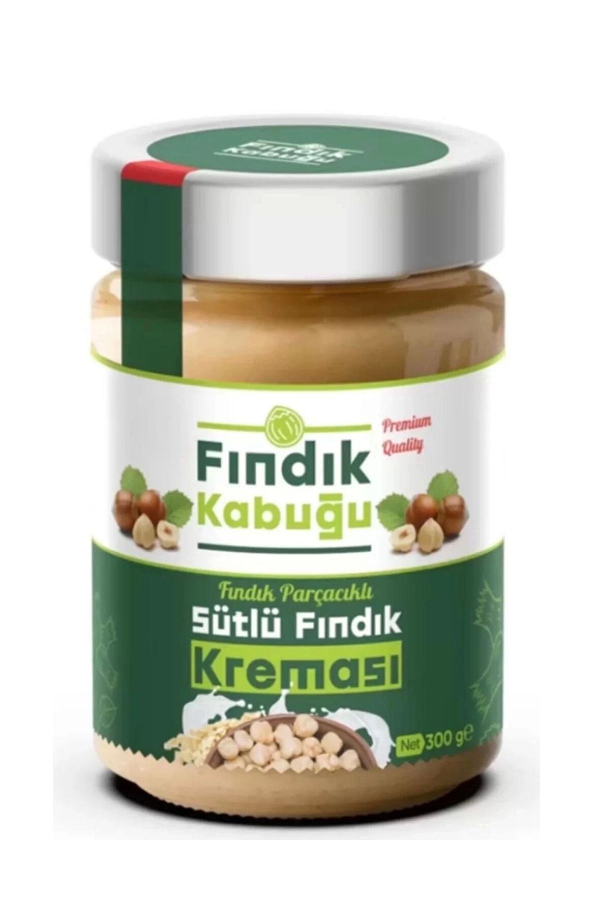 Fındık Kabuğu Fındık Parçacıklı Sütlü %13 Fındık Kreması 300 gr x 10 Paket