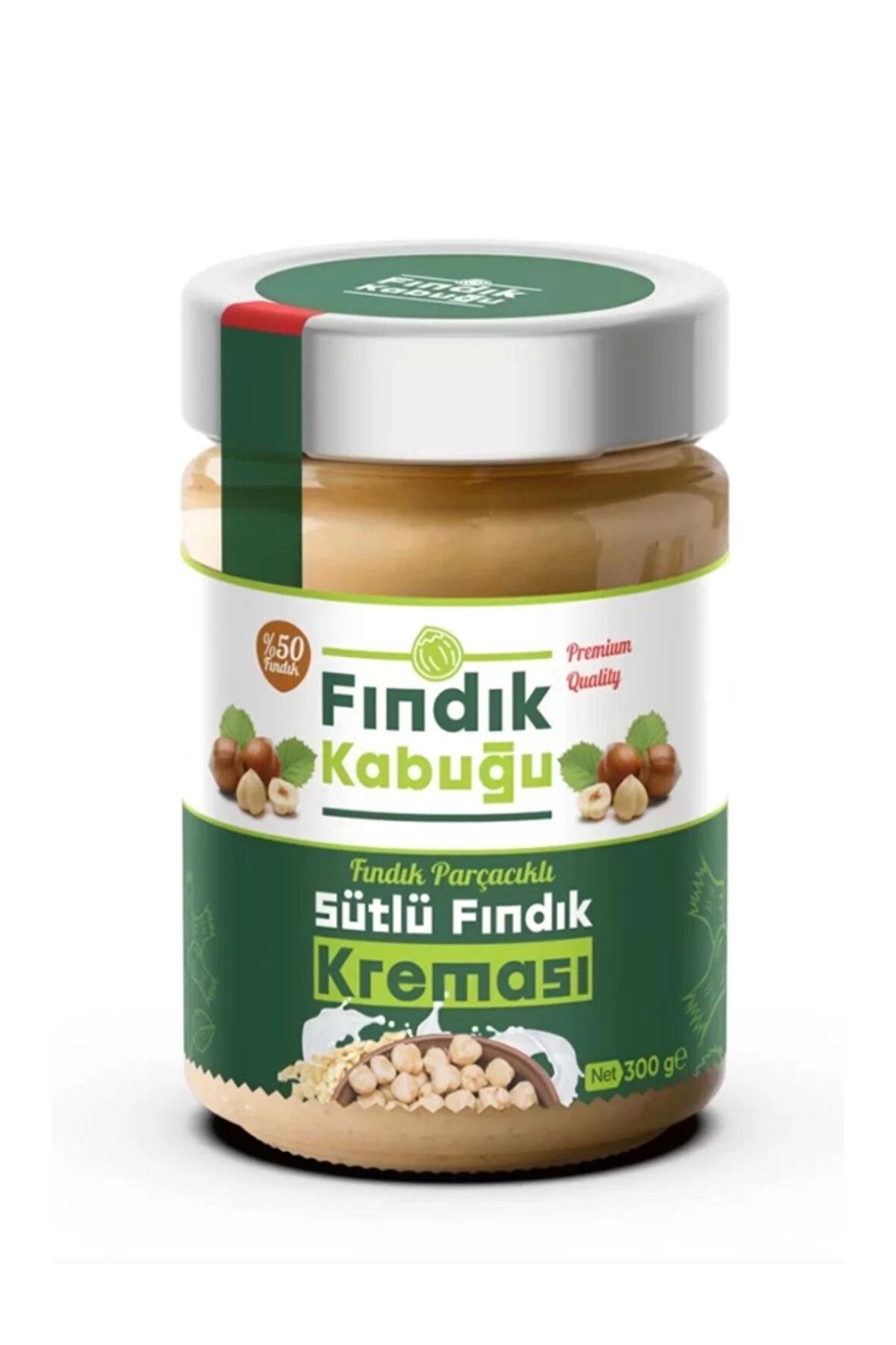 Fındık Kabuğu Parçacıklı Sütlü %50 Fındık Kreması 300 gr x 10 Paket