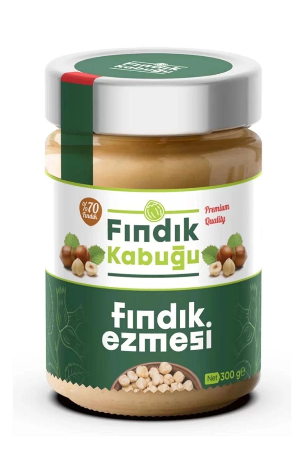 Fındık Kabuğu Şekerli % 70 Fındık Ezmesi 300 gr x 10 Paket