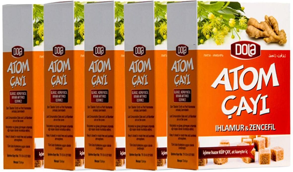 Dola Atom Çayı Ihlamur & Zencefil 135 g 5 Adet