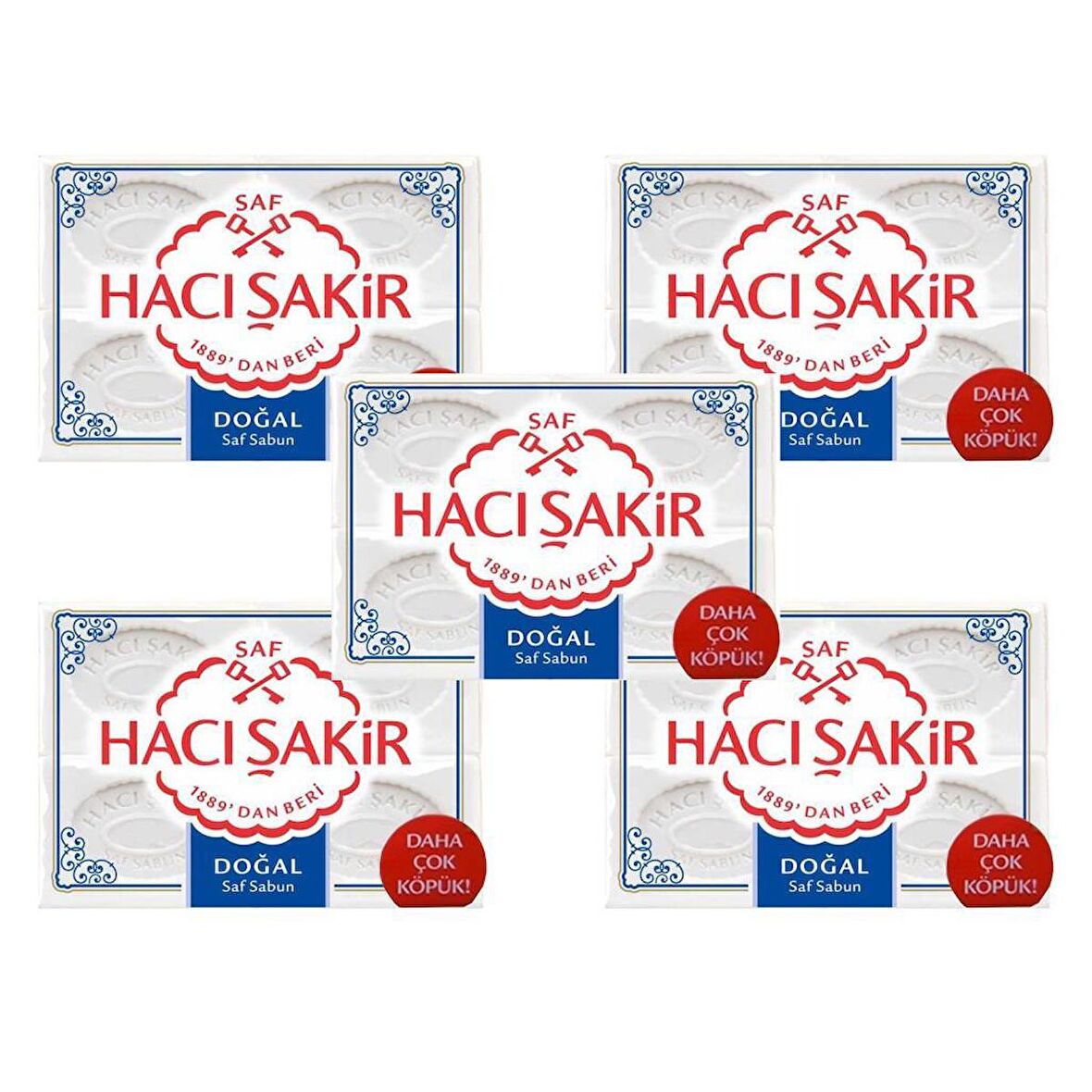 Hacı Şakir Doğal Kalıp Sabun 4x150 GR X 5 Adet
