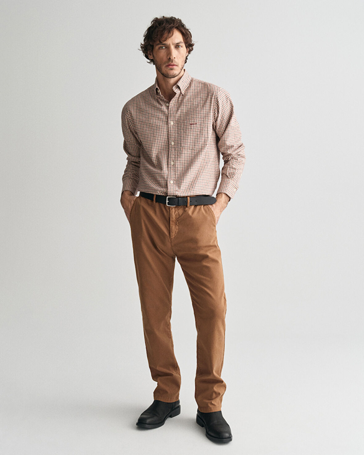 GANT Erkek Kahverengi Slim Fit Pantolon