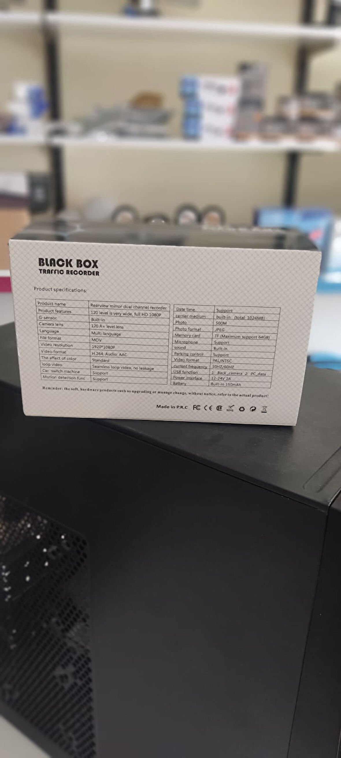 Black Box 4 Kameralı Ses Kayıtlı Araç İçi Kamera