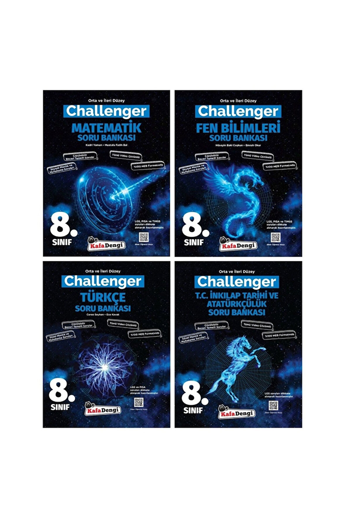 LGS 8. Sınıf ChallengerTüm Dersler 4lü Set