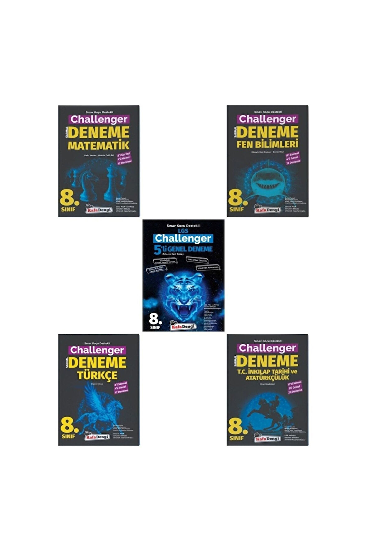 LGS 8. Sınıf ChallengerTüm Dersler 5li Deneme Seti