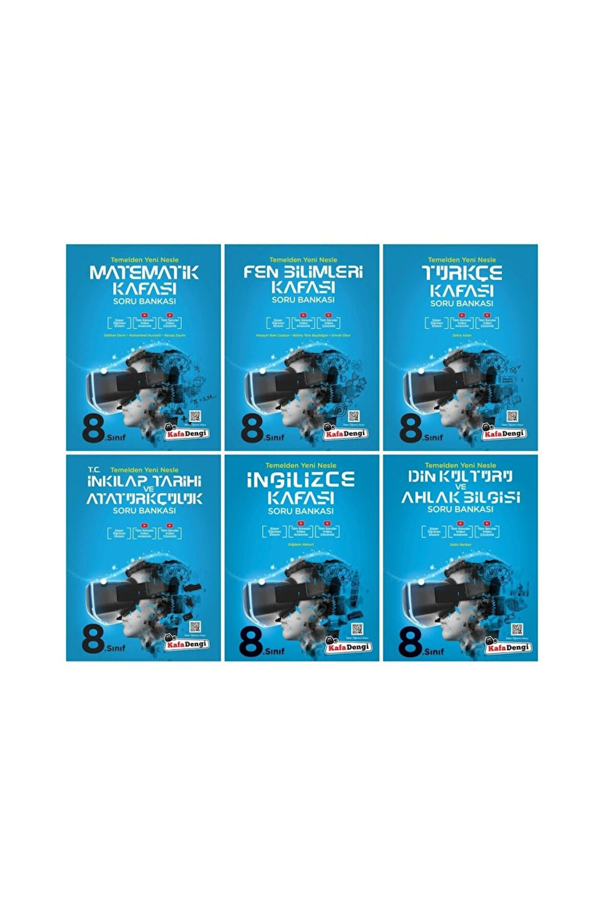 LGS 8. Sınıf Soru Bankası Tüm Dersler 6lı Set