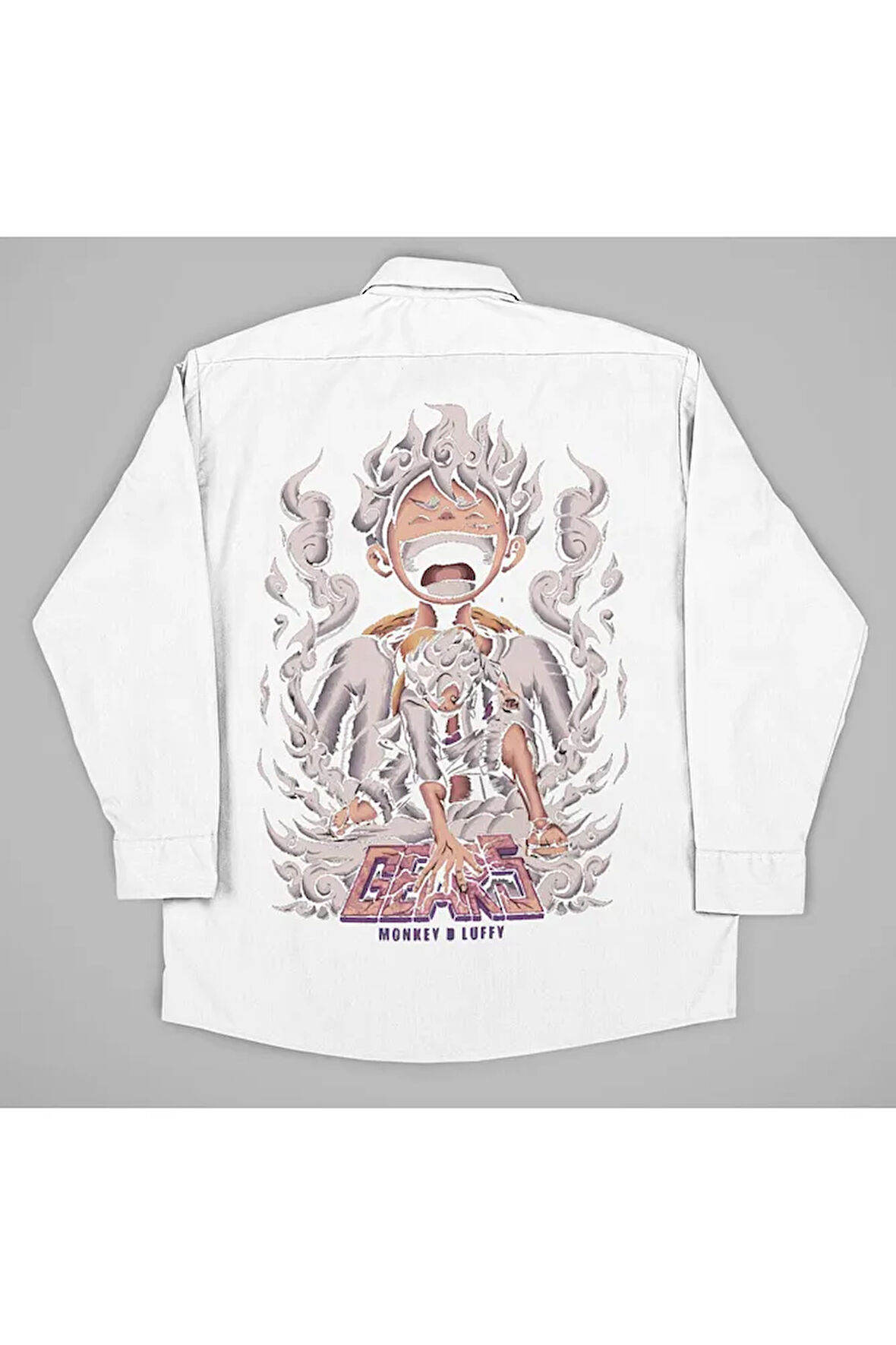 Monkey D. Luffy Gear 5 Baskılı Unisex Anime Karakter Gömlek