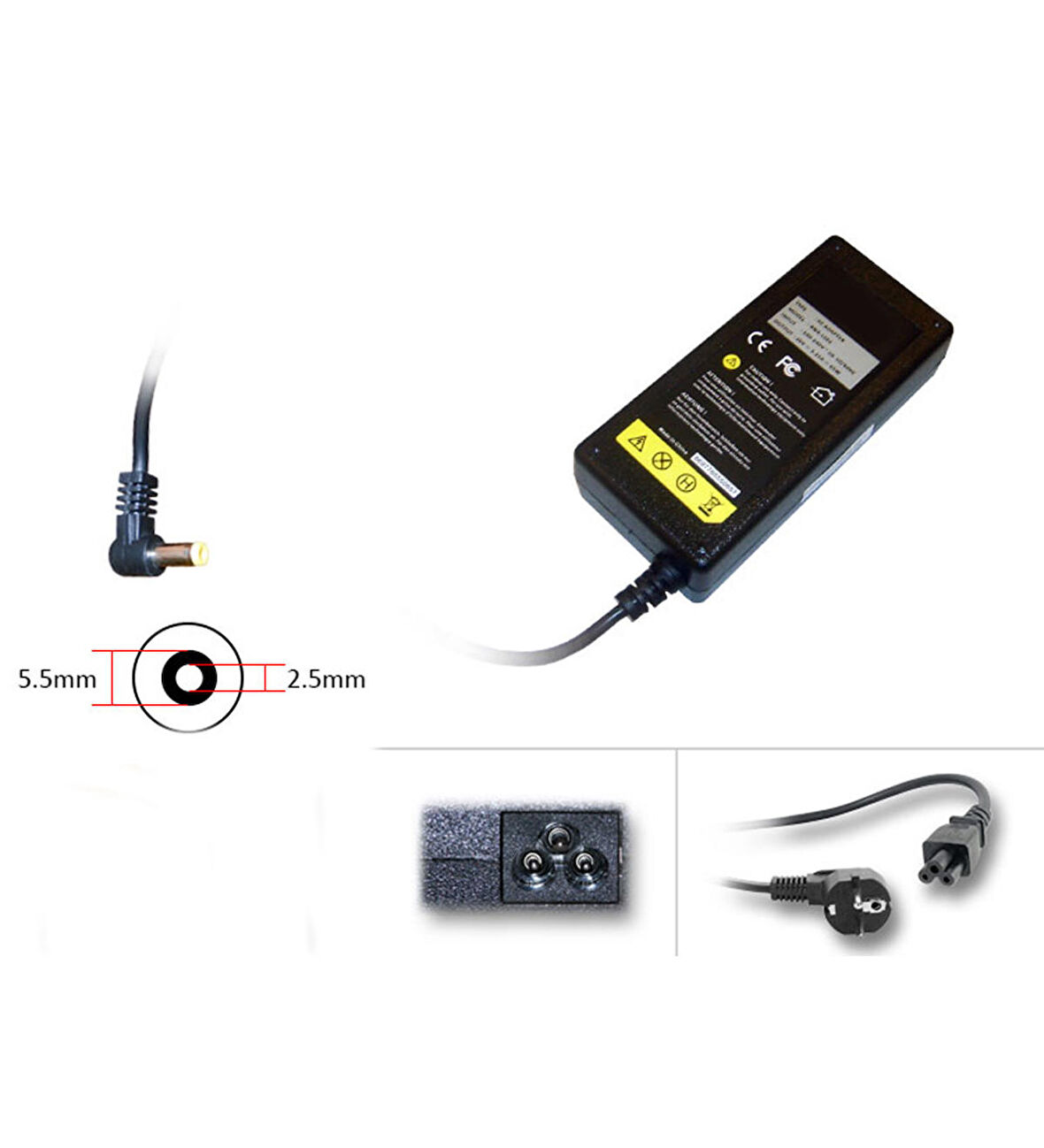 Lenovo 20V 3.25A 5.5x2.5 mm Notebook Adaptör Laptop Şarj