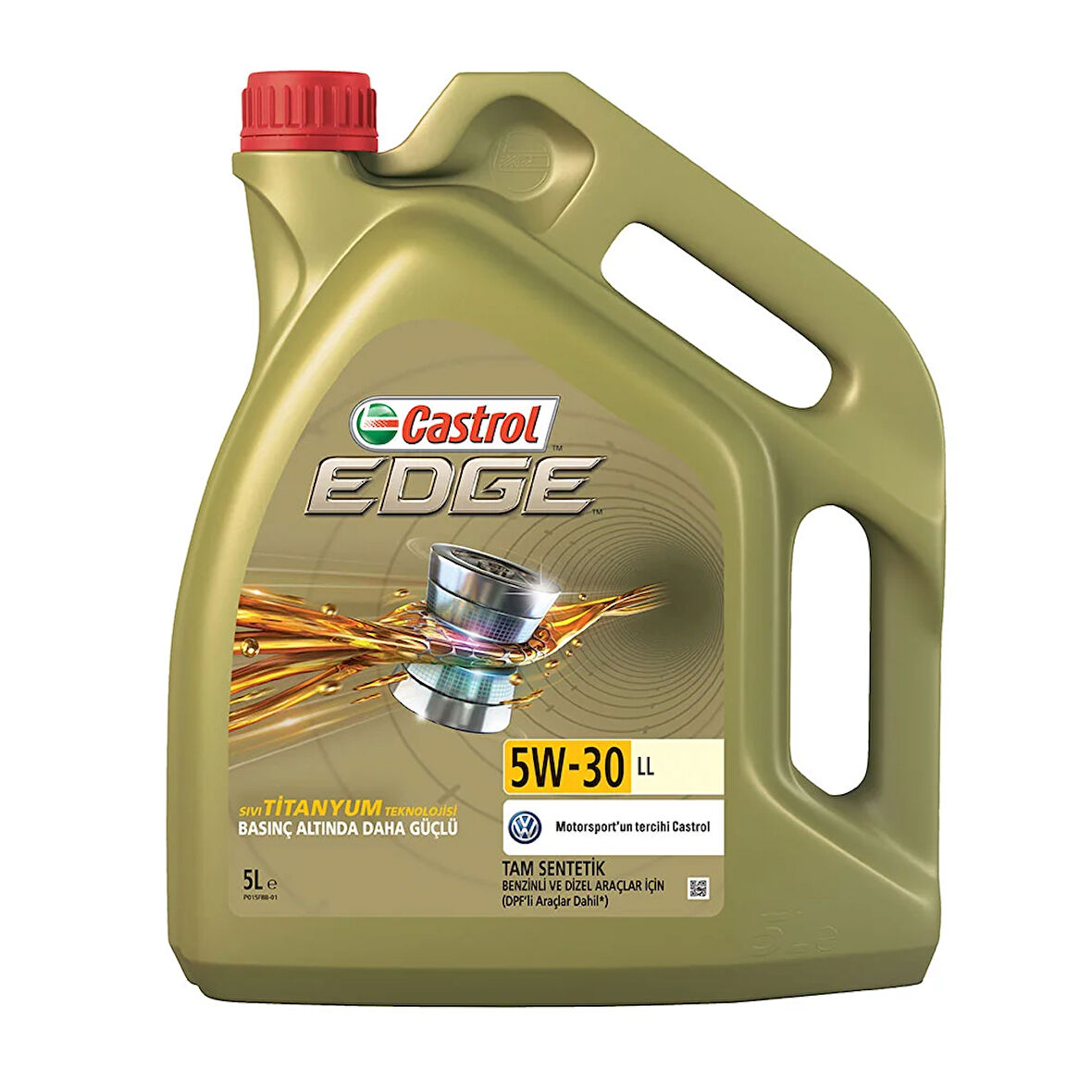 Castrol Edge 5W-30 LL Tam Sentetik Dpf Motor Yağı 5 Litre Üretim 2022