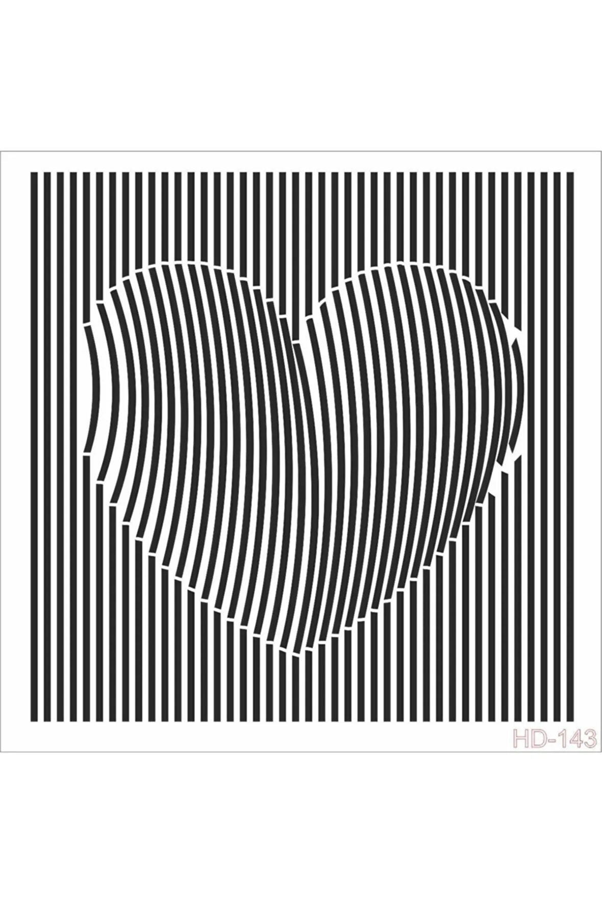 Hd143 Home Dekor Stencil 45x45