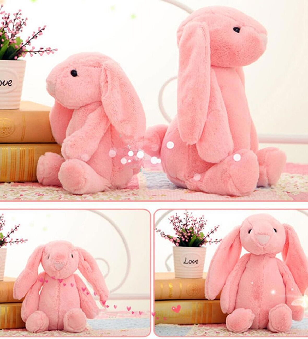 Uyku Arkadaşım Uzun Kulak Bunny Peluş Tavşan 65 cm