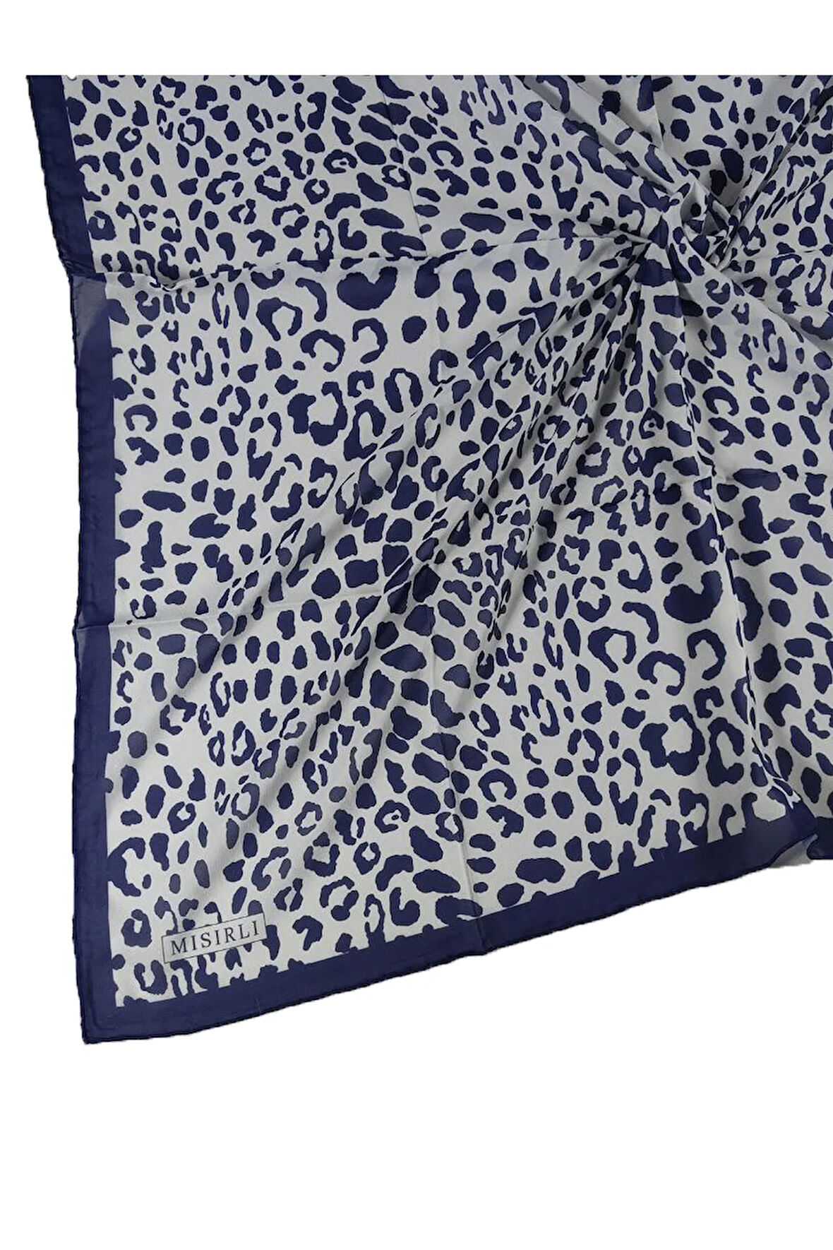 Mısırlı Eşarpları Leopar Desenli Star Krep Eşarp