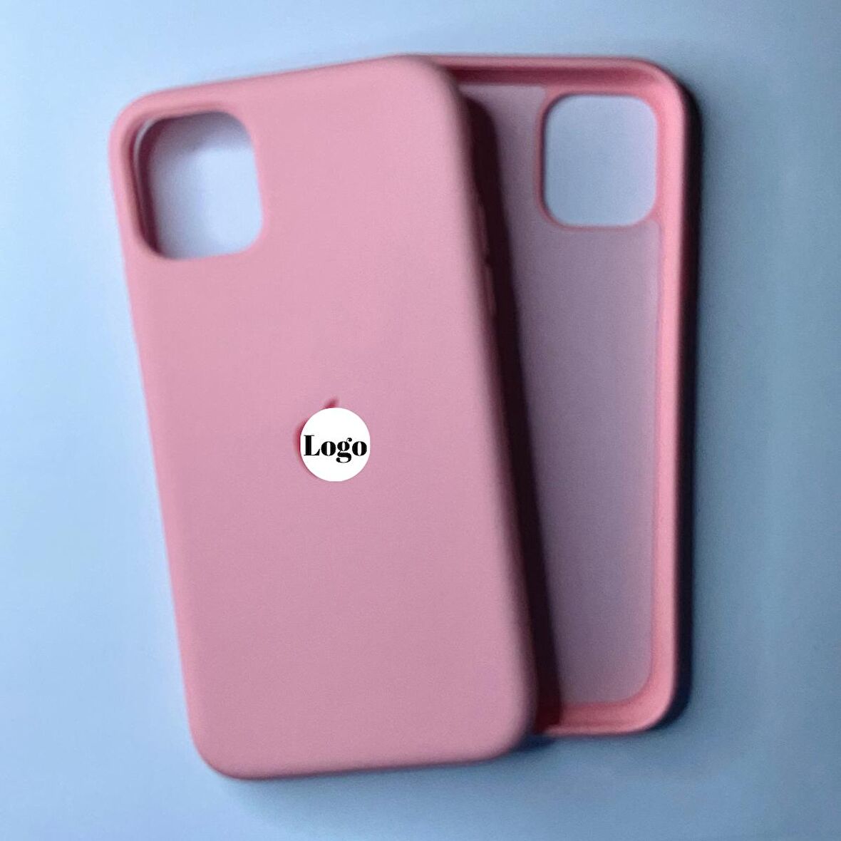 İphone 13 Uyumlu Logolu İçi Kadife Telefon Kılıfı