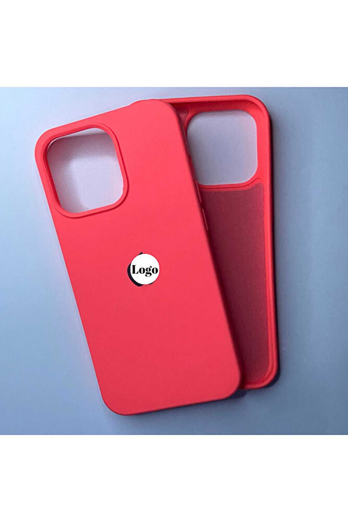 İphone 13 Pro Uyumlu Logolu İçi Kadife Telefon Kılıfı