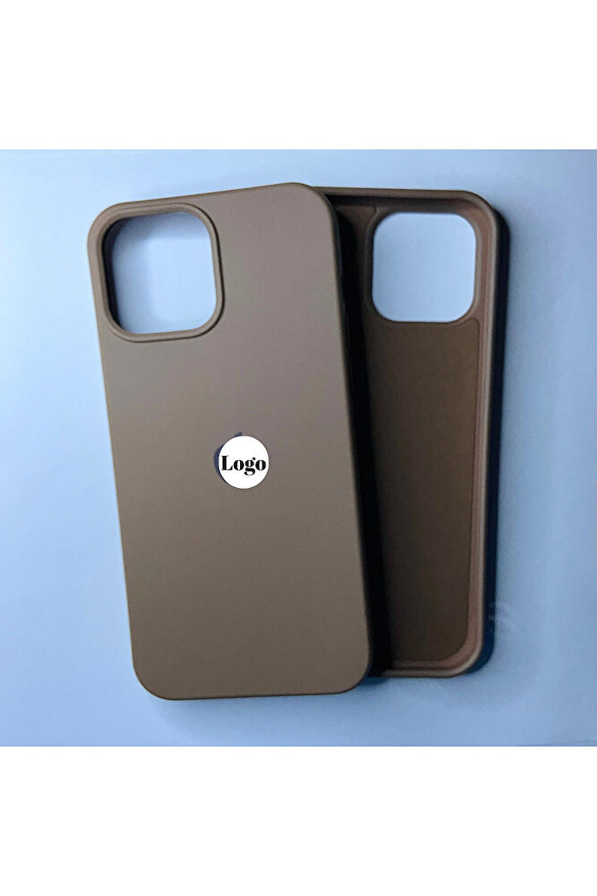 İphone 13 Pro Max Uyumlu Logolu İçi Kadife Telefon Kılıfı