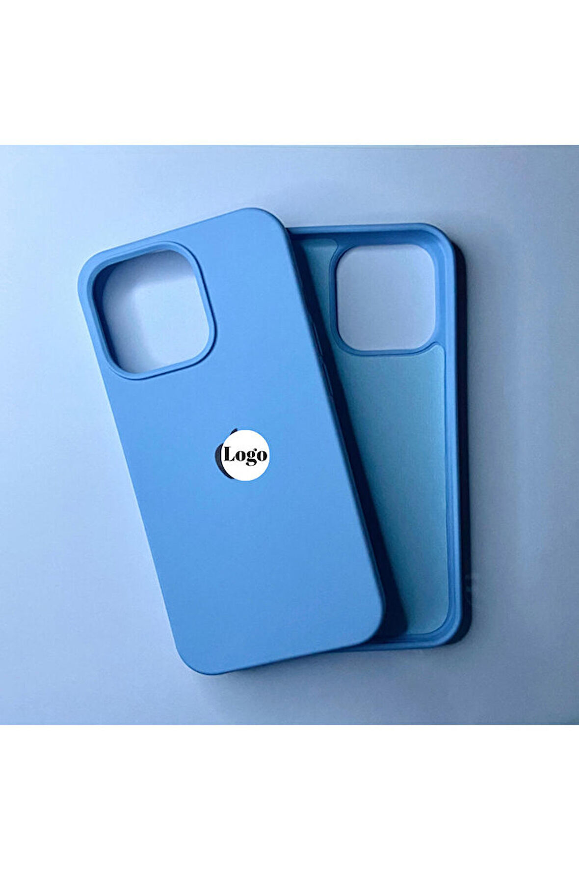 İphone 14 Pro Uyumlu Logolu İçi Kadife Telefon Kılıfı