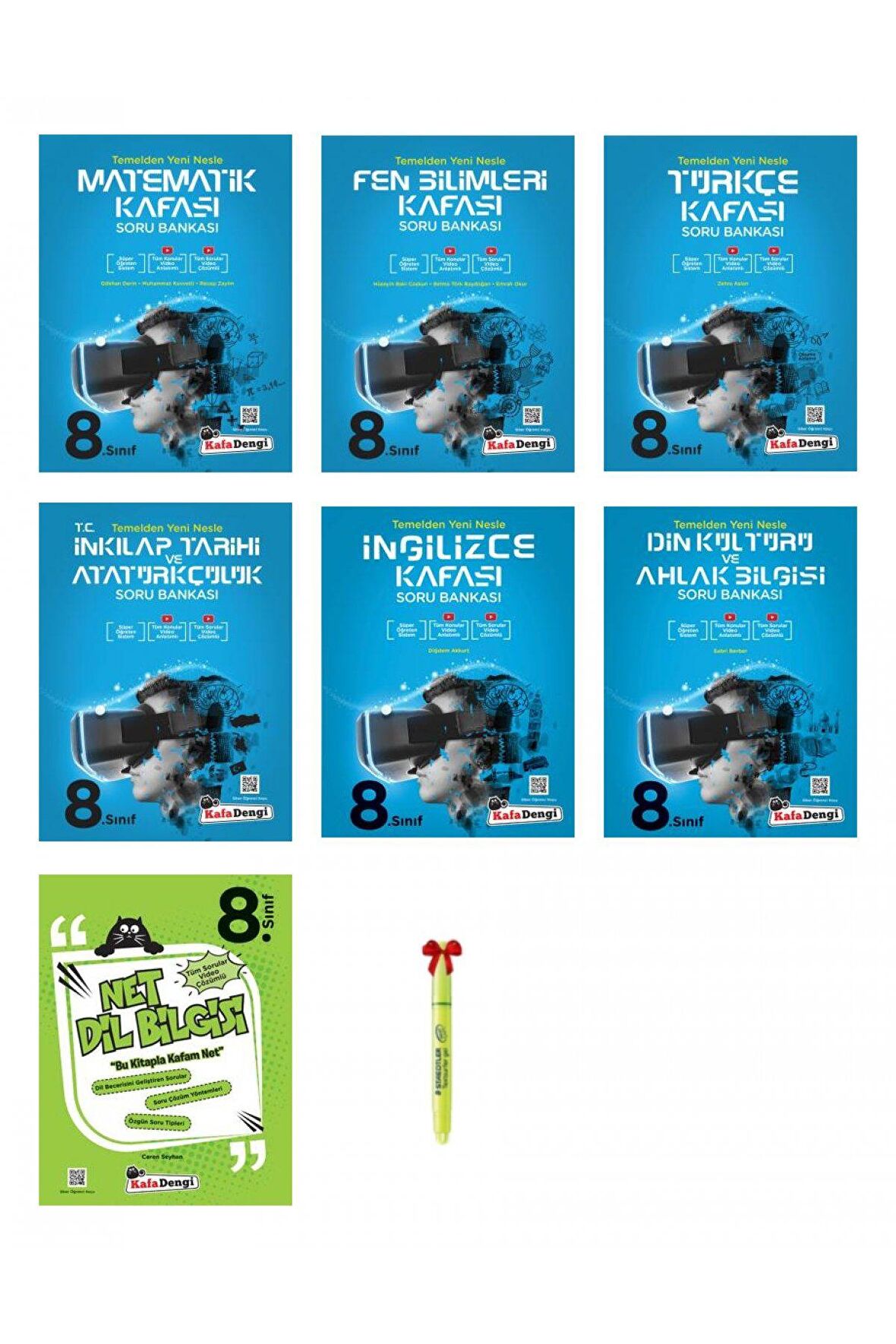 LGS 8.Sınıf Soru Bankası Full Set (7 kitap)