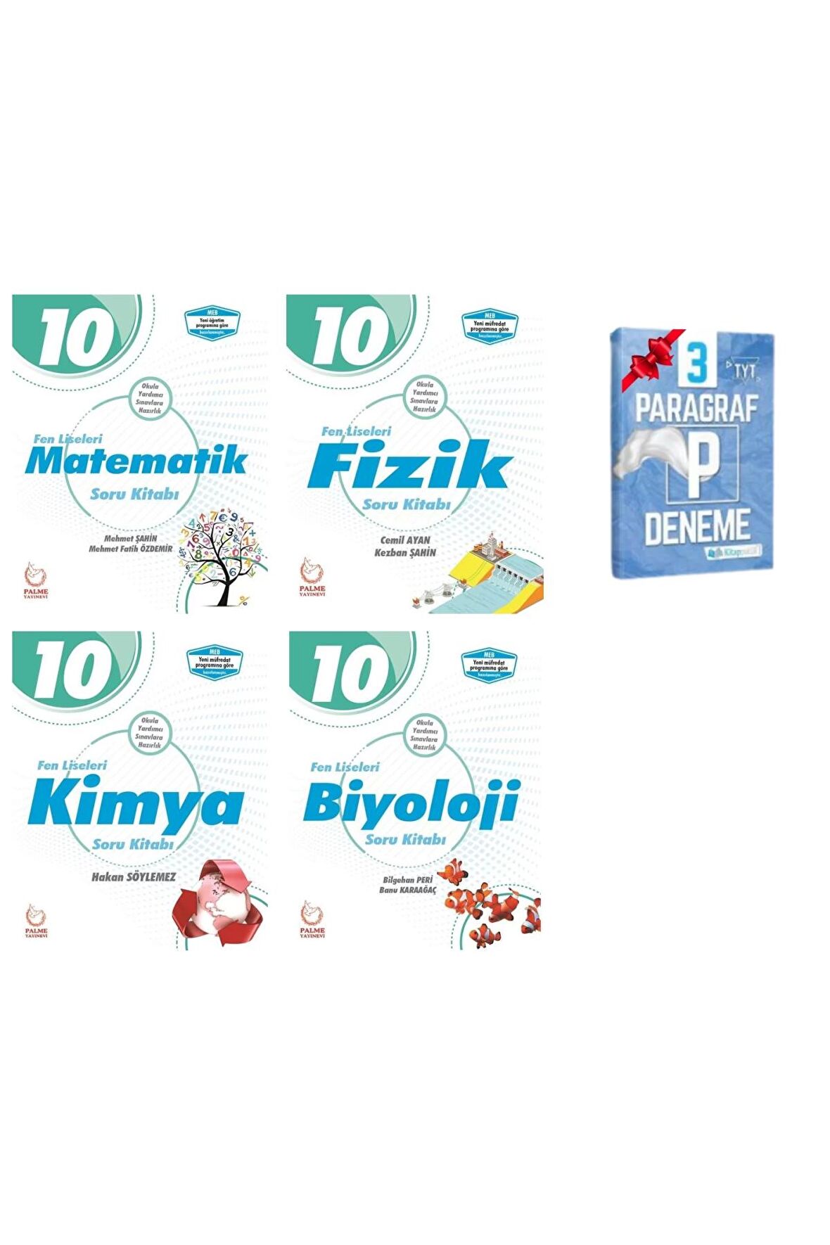 10. Sınıf Fen Liseleri Matematik Fizik Kimya Biyoloji Soru Kitabı