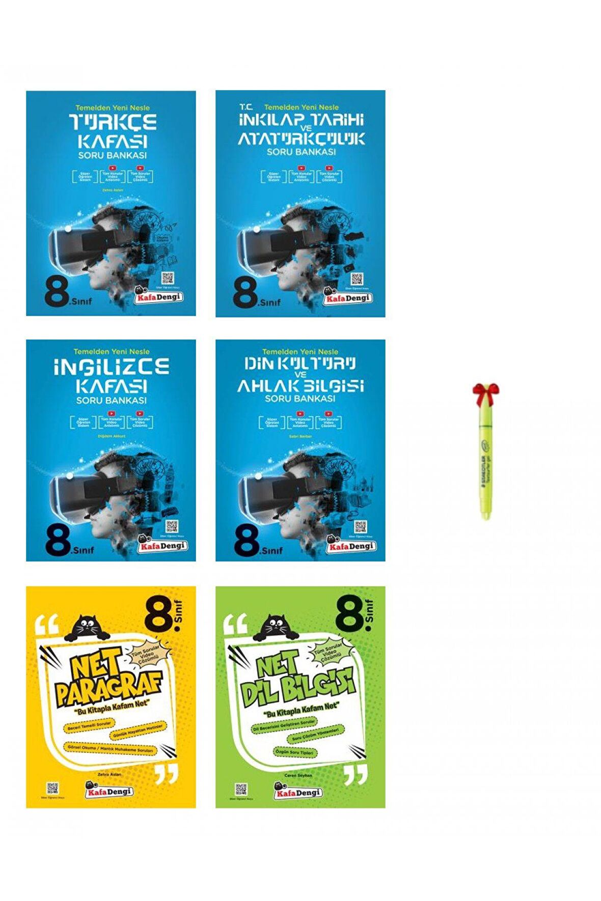 LGS 8.Sınıf Sözel Soru Bankası Full Set (6 kitap)