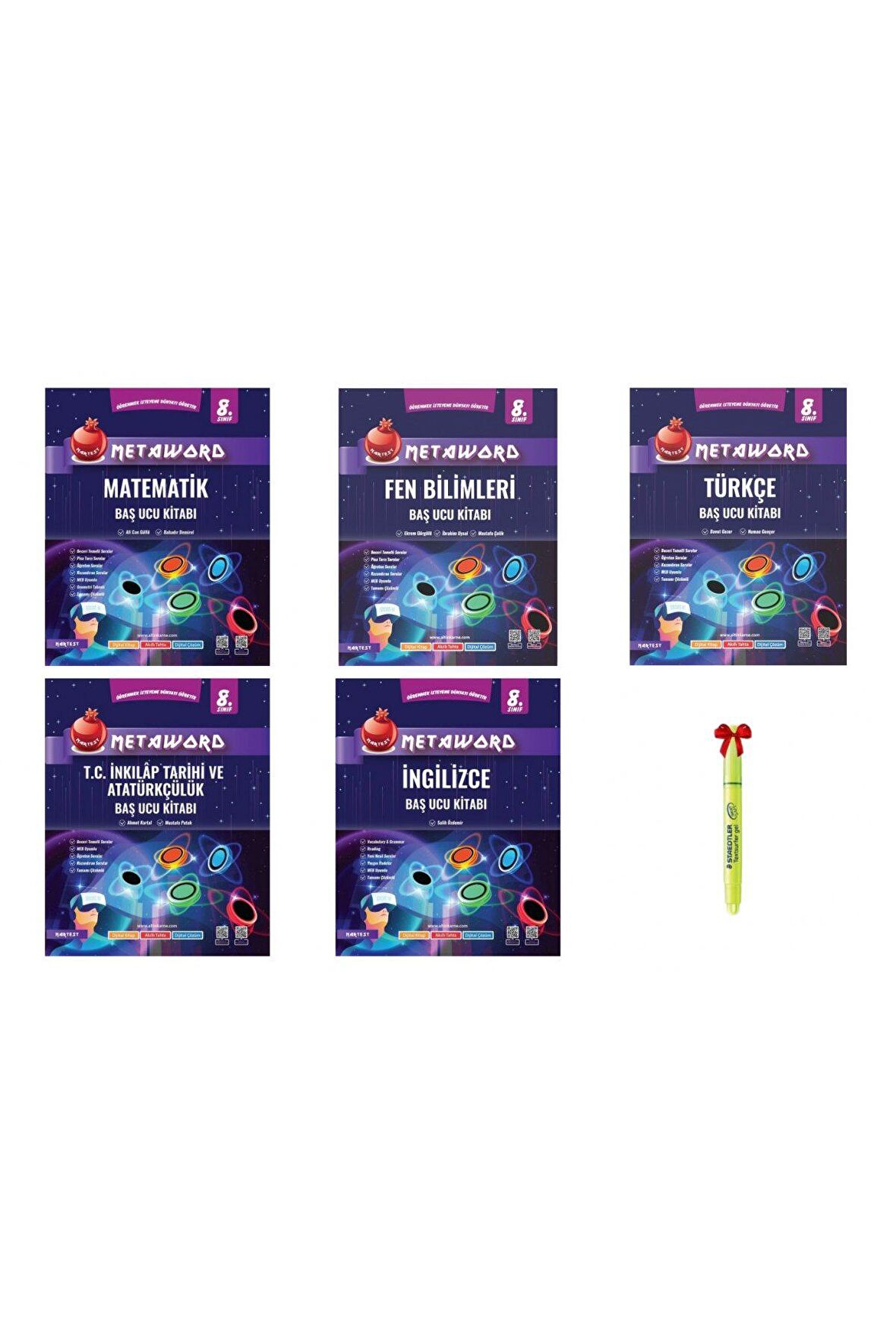 LGS 8.Sınıf Metaword Matematik Fen Türkçe İnkılap İngilizce Soru Bankası