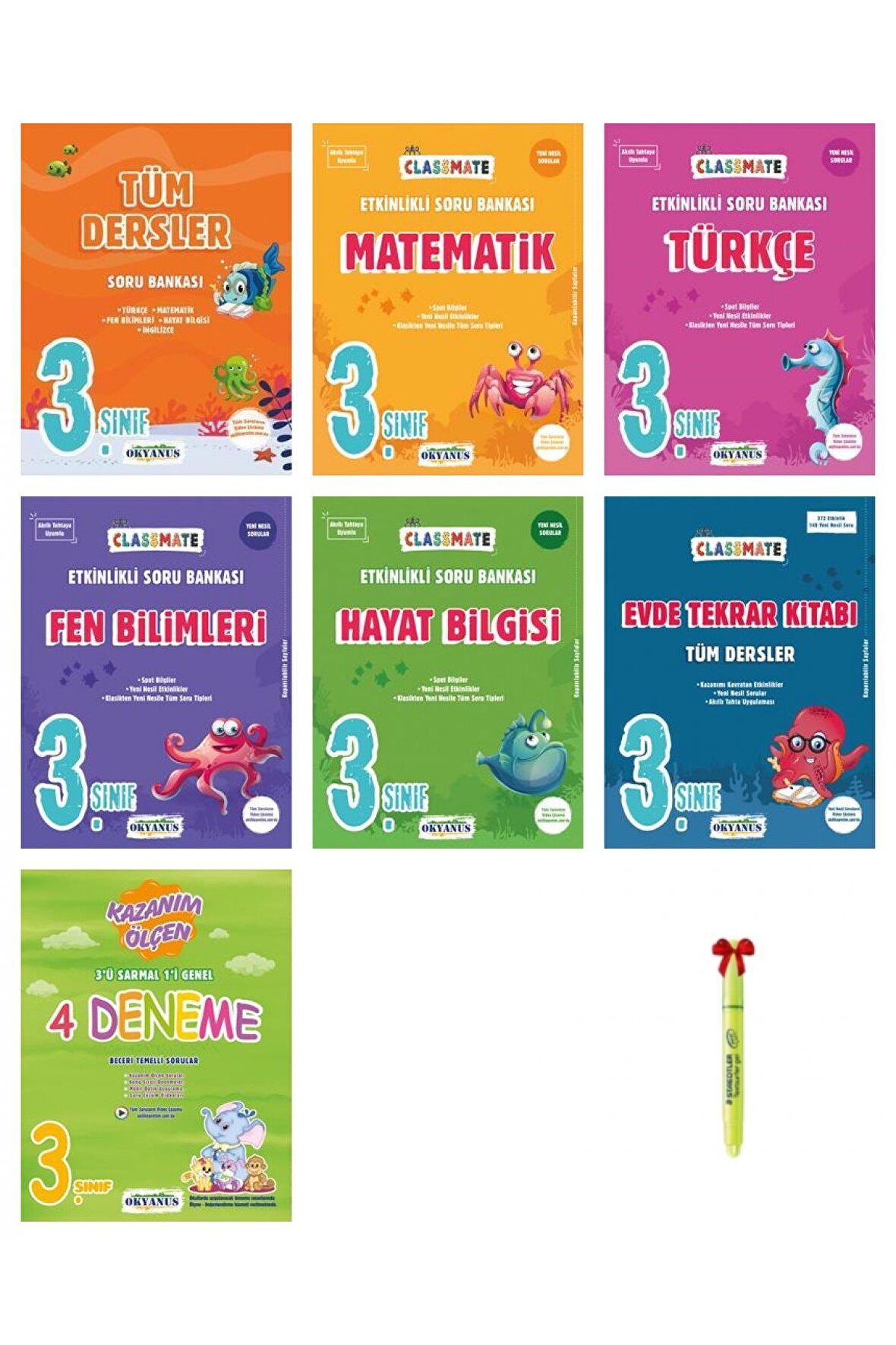 3.Sınıf Classmate Tüm Dersler FULL Set ( 7 Kitap )
