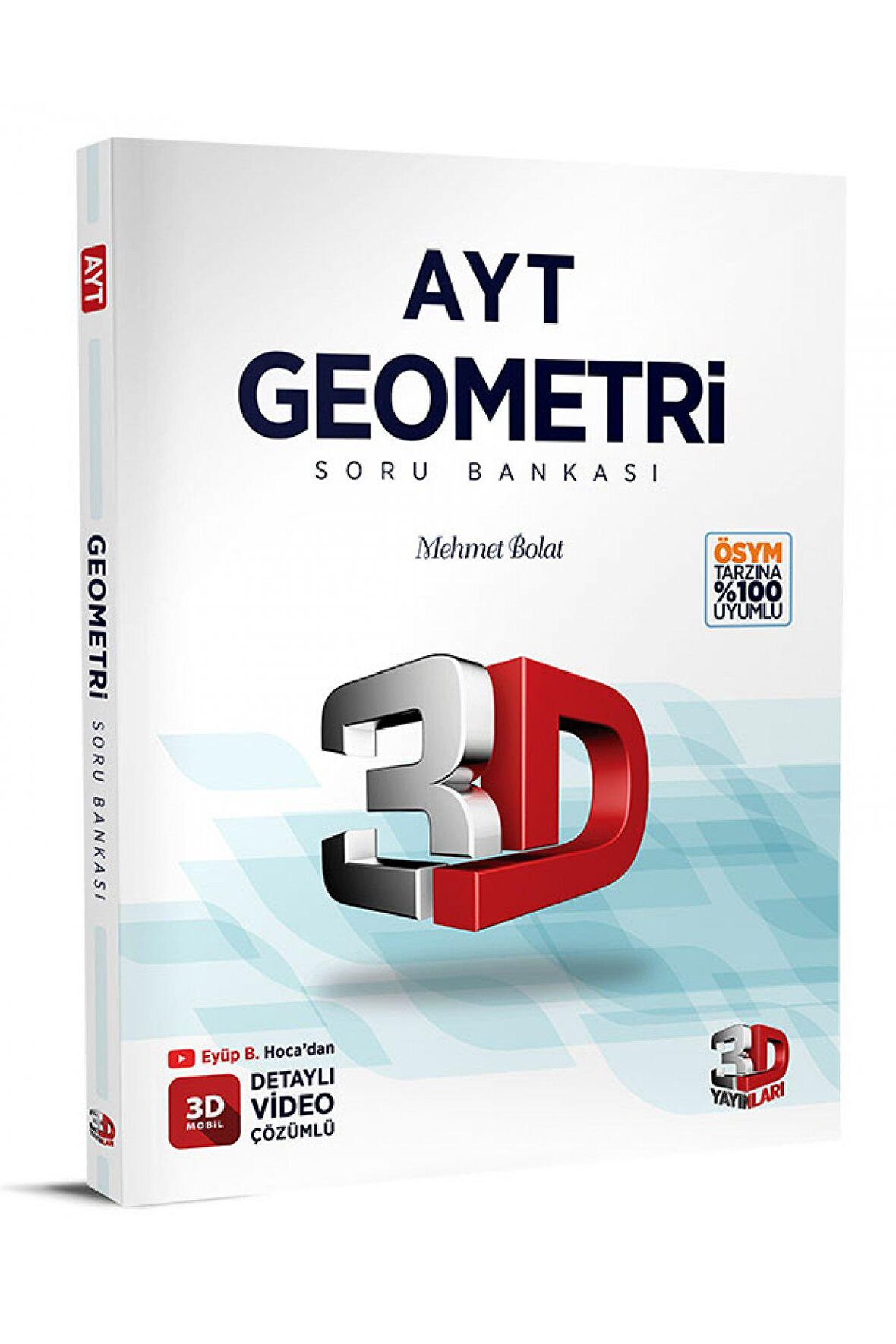 3D Yayınları AYT Geometri Soru Bankası Tamamı Video Çözümlü