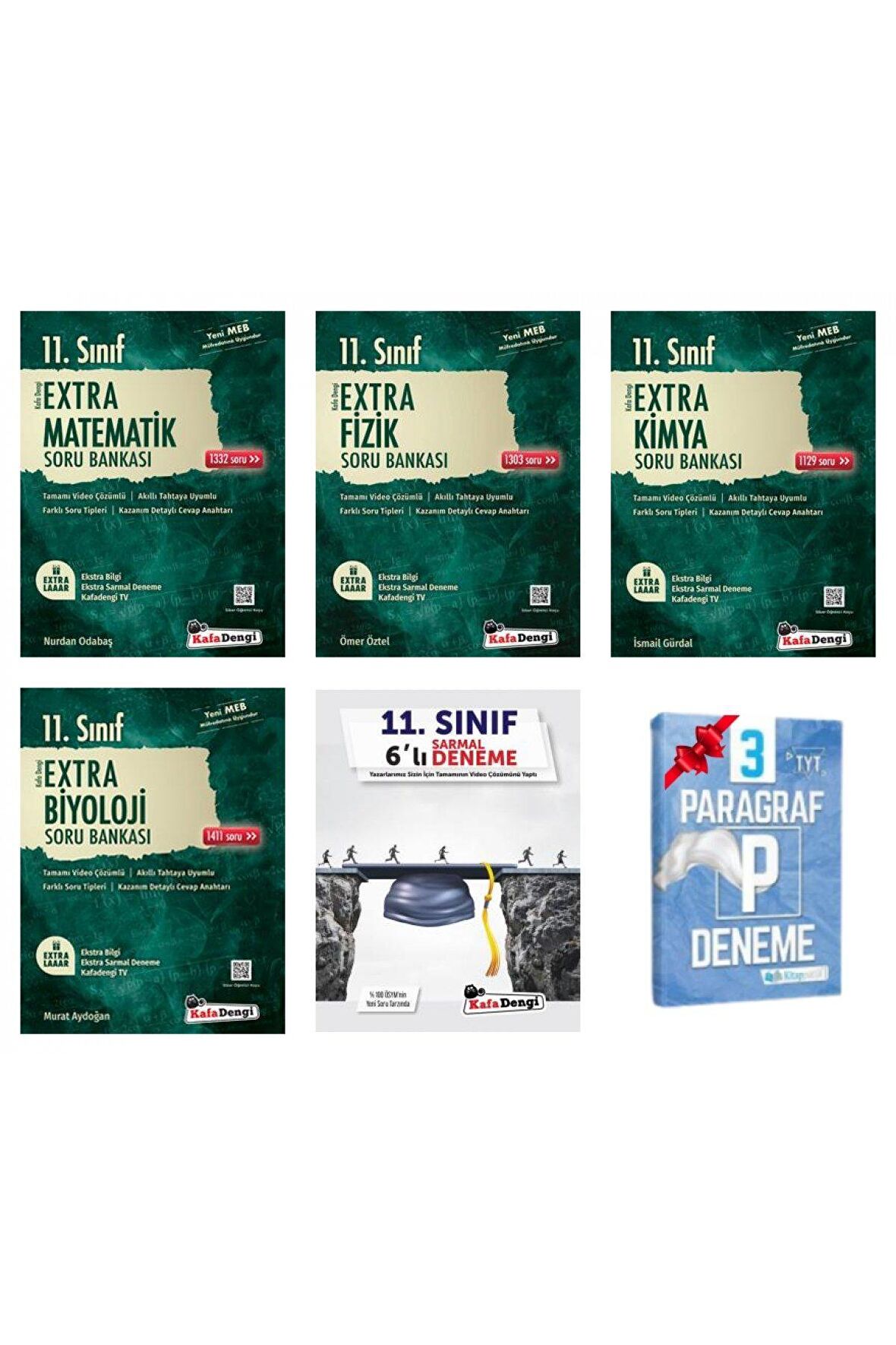 11.Sınıf Extra Matematik Fizik Kimya ve Biyoloji Soru Bankası+Sarmal Deneme