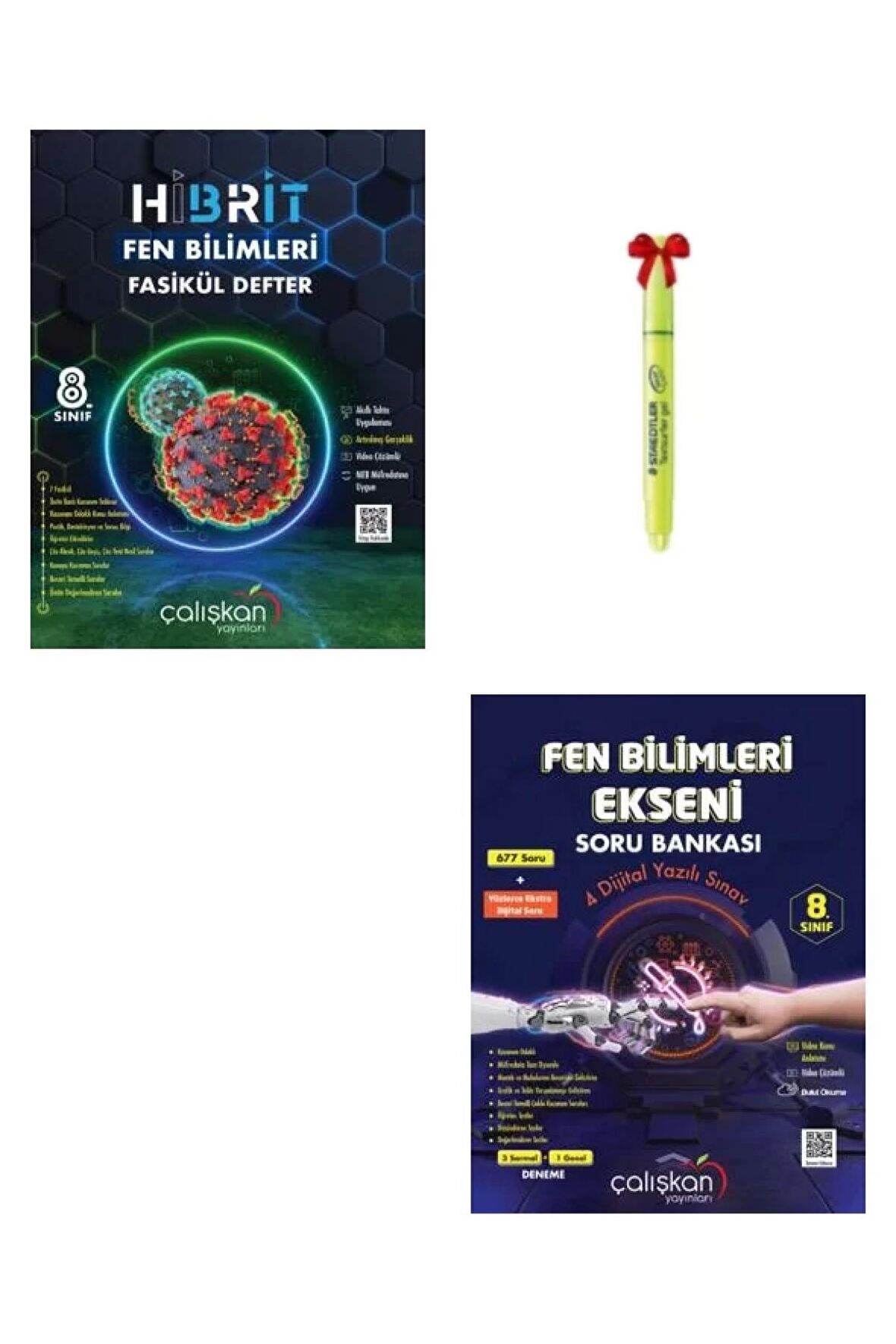 8. Sınıf Fen Bilimleri Hibrit Fasikül Defter ve Eksen Soru Bankası