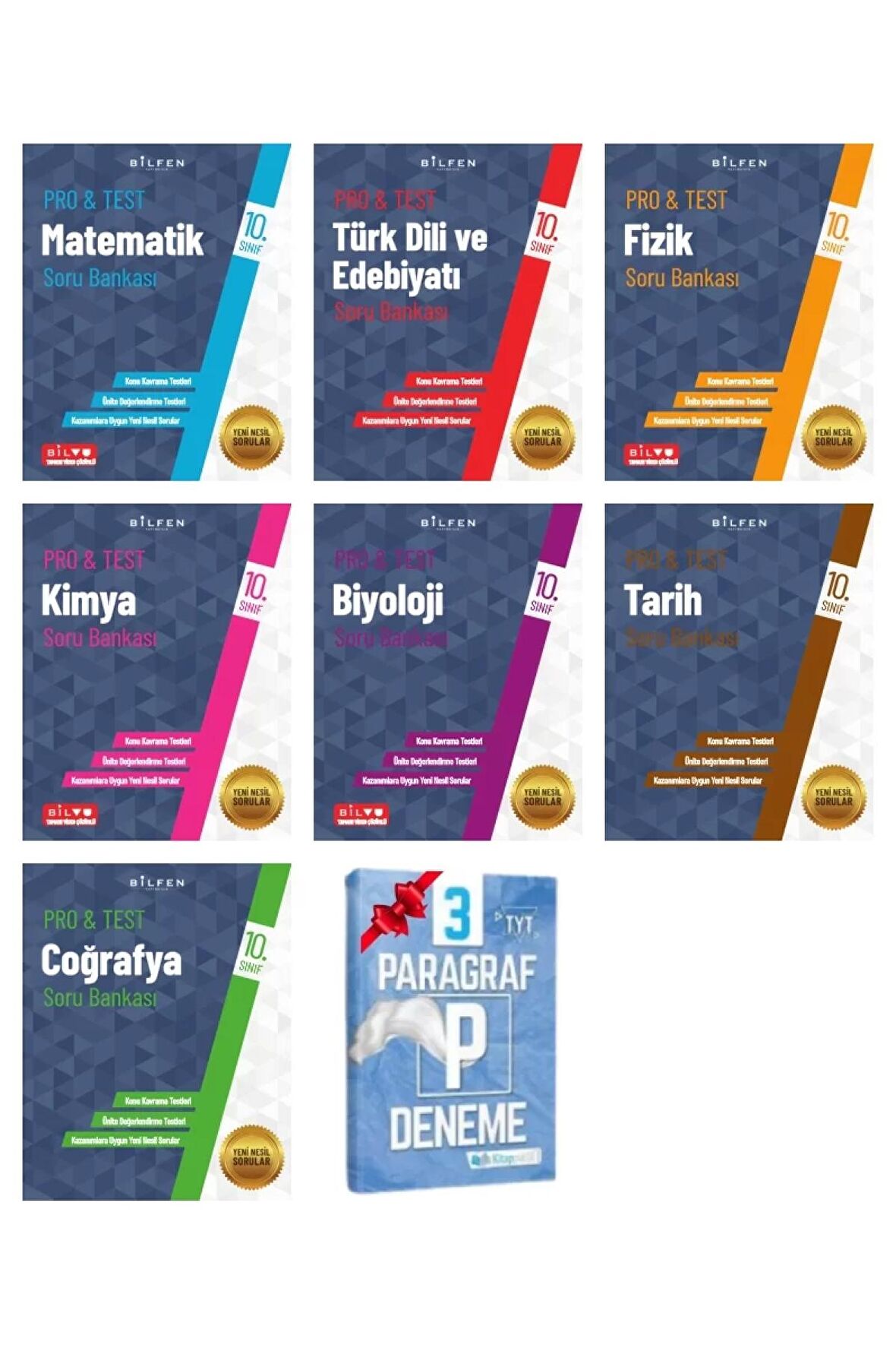 10.Sınıf PROTEST Soru Bankası FULL Set ( 7 Kitap )