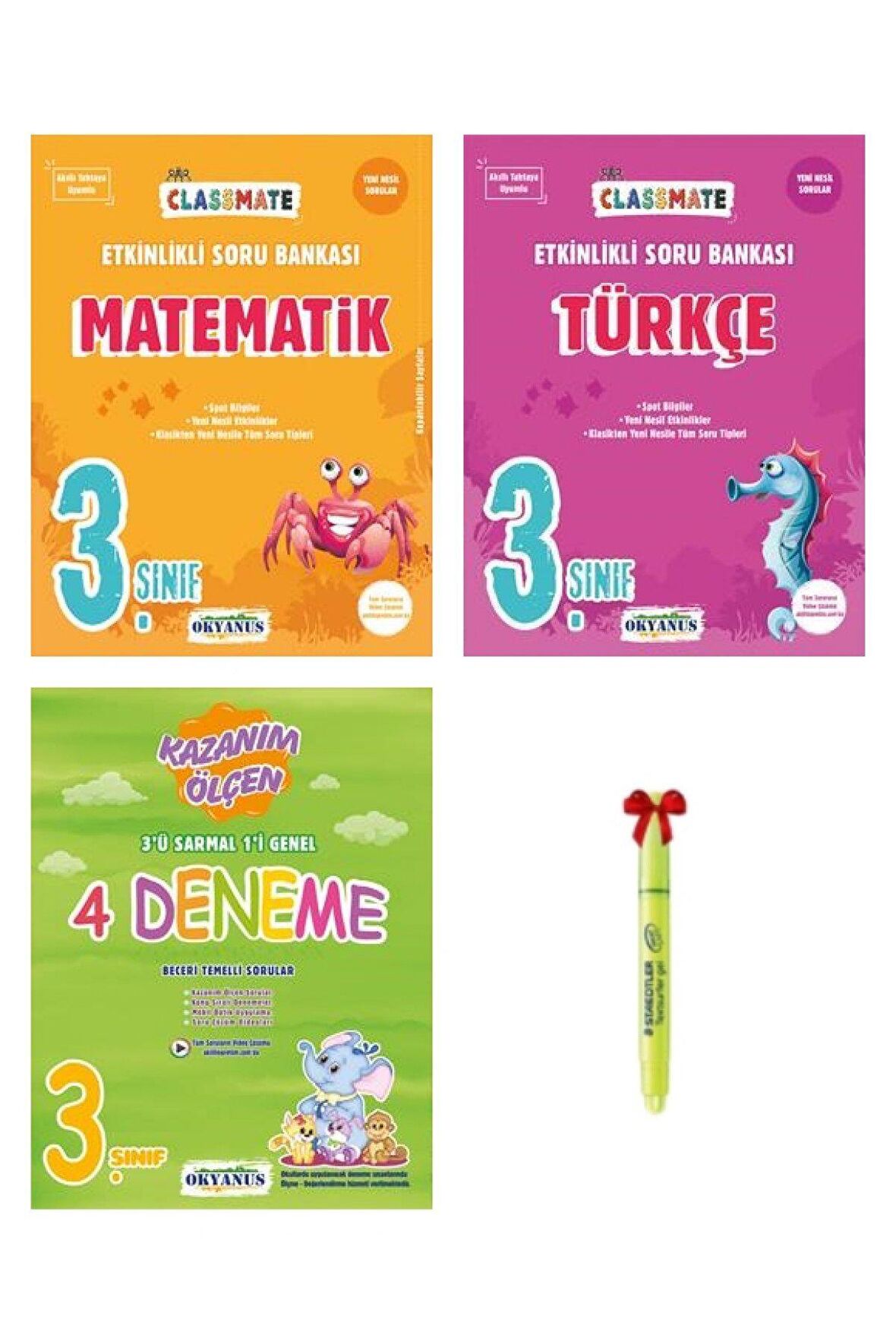 3.Sınıf Tüm Dersler Classmate Matematik Türkçe Hayat ve 4'lü Deneme