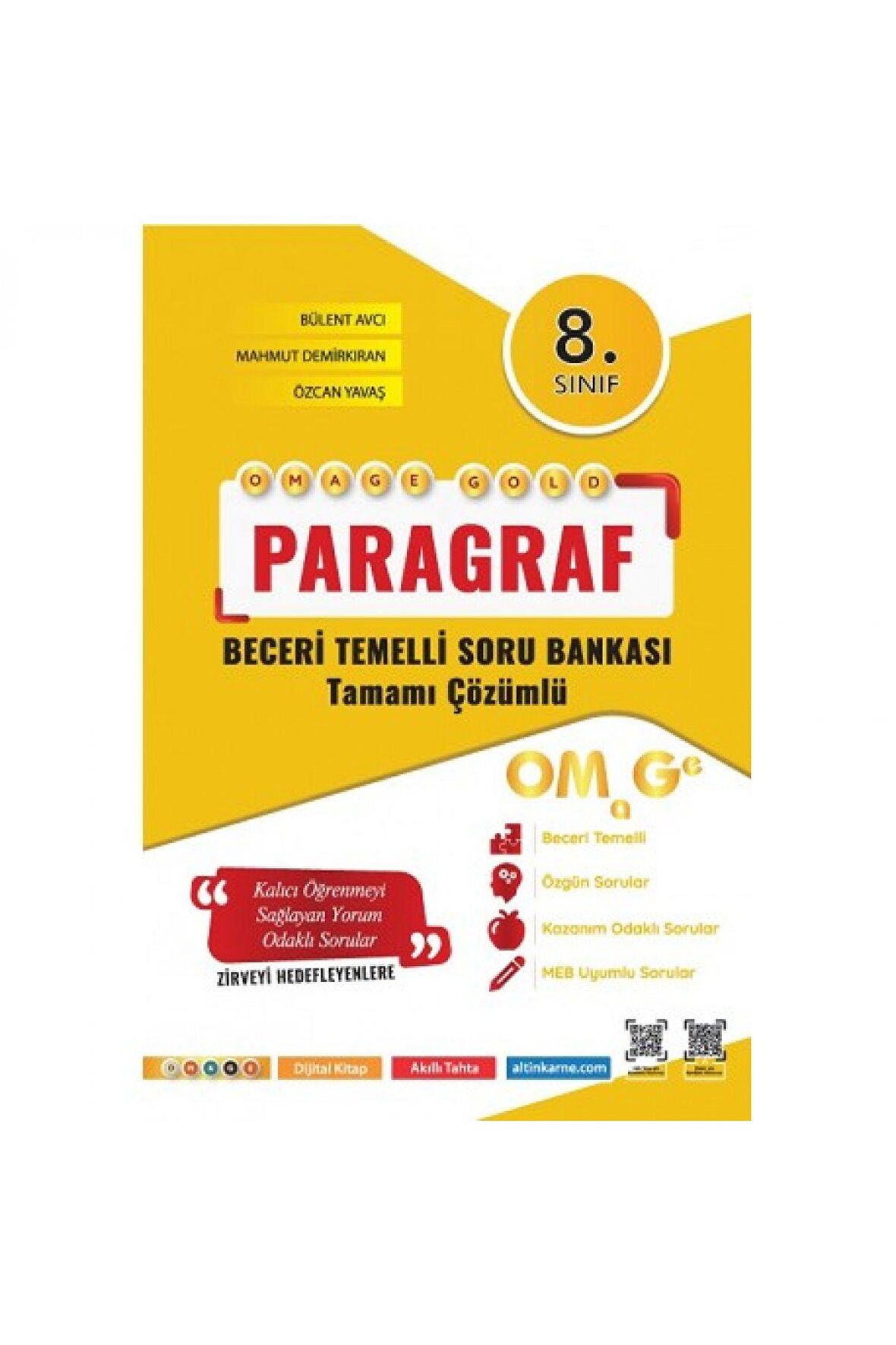 8. Sınıf Omage Gold Paragraf Soru Bankası