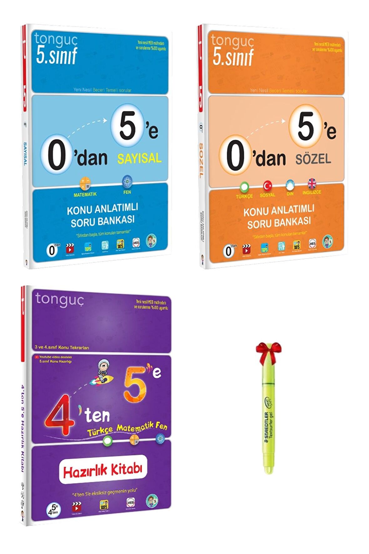 0'dan 5'e Sayısal ve Sözel 4'ten 5'e Hazırlık Seti