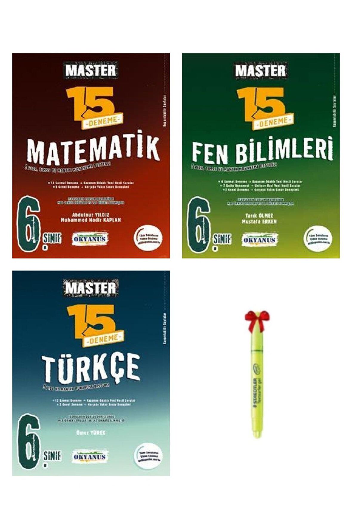 6.Sınıf Master Matematik Fen Türkçe 15'li Deneme