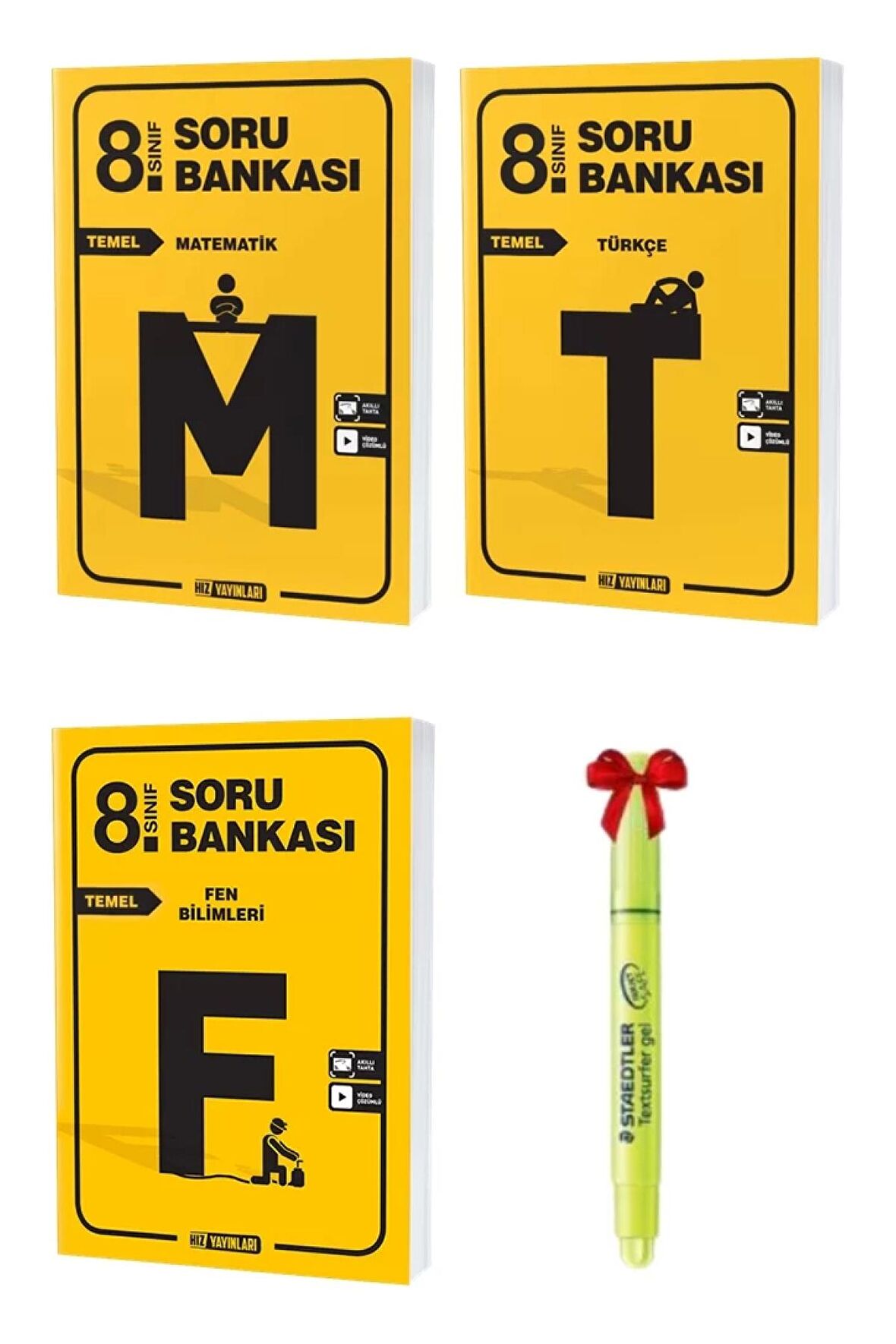LGS 8.Sınıf Temel Matematik Fen Bilimleri ve Türkçe Soru Bankası