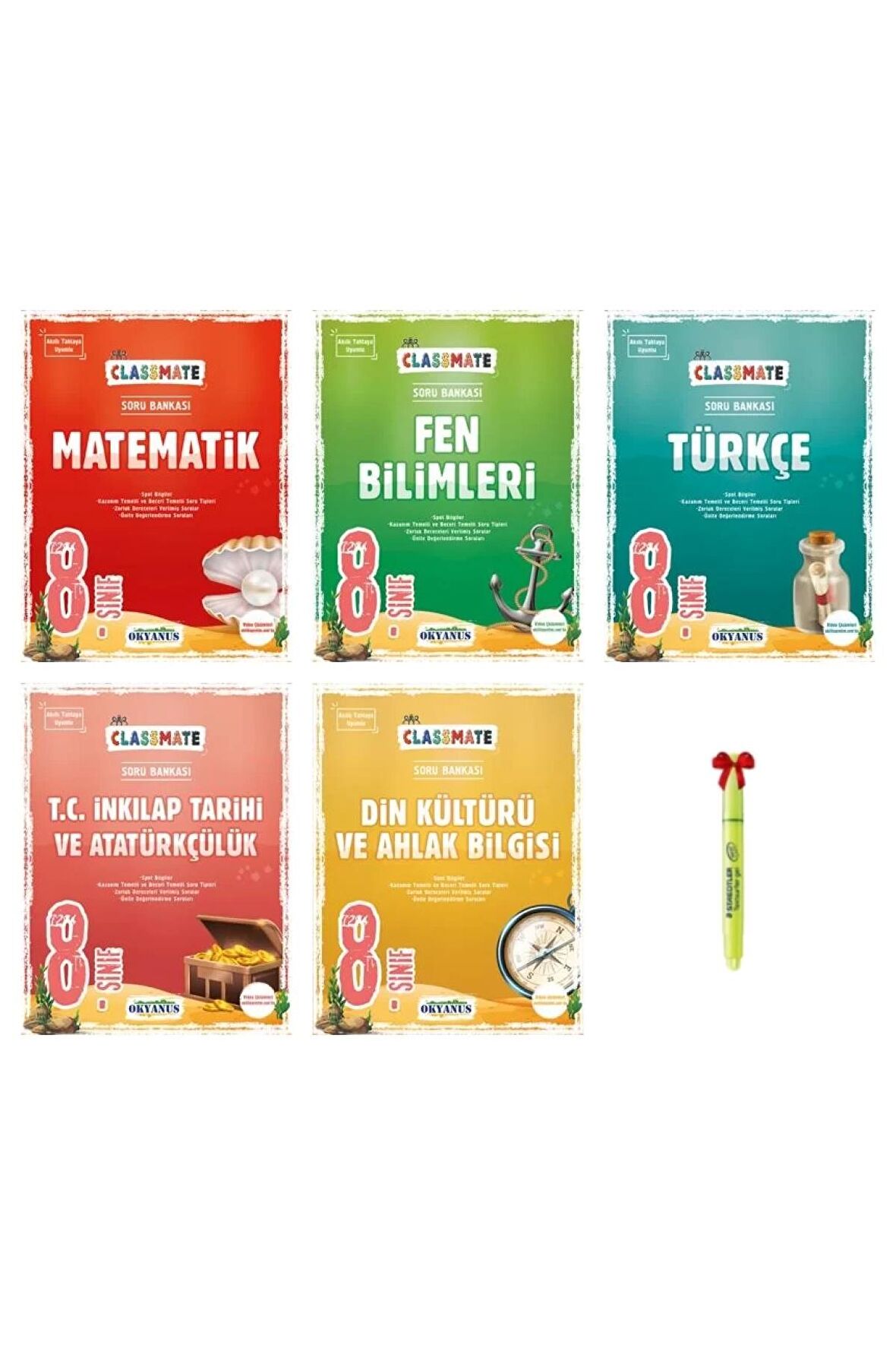 LGS 8.Sınıf Classmate Matematik Fen Bilimleri Türkçe İnkılap Din Soru Bankası