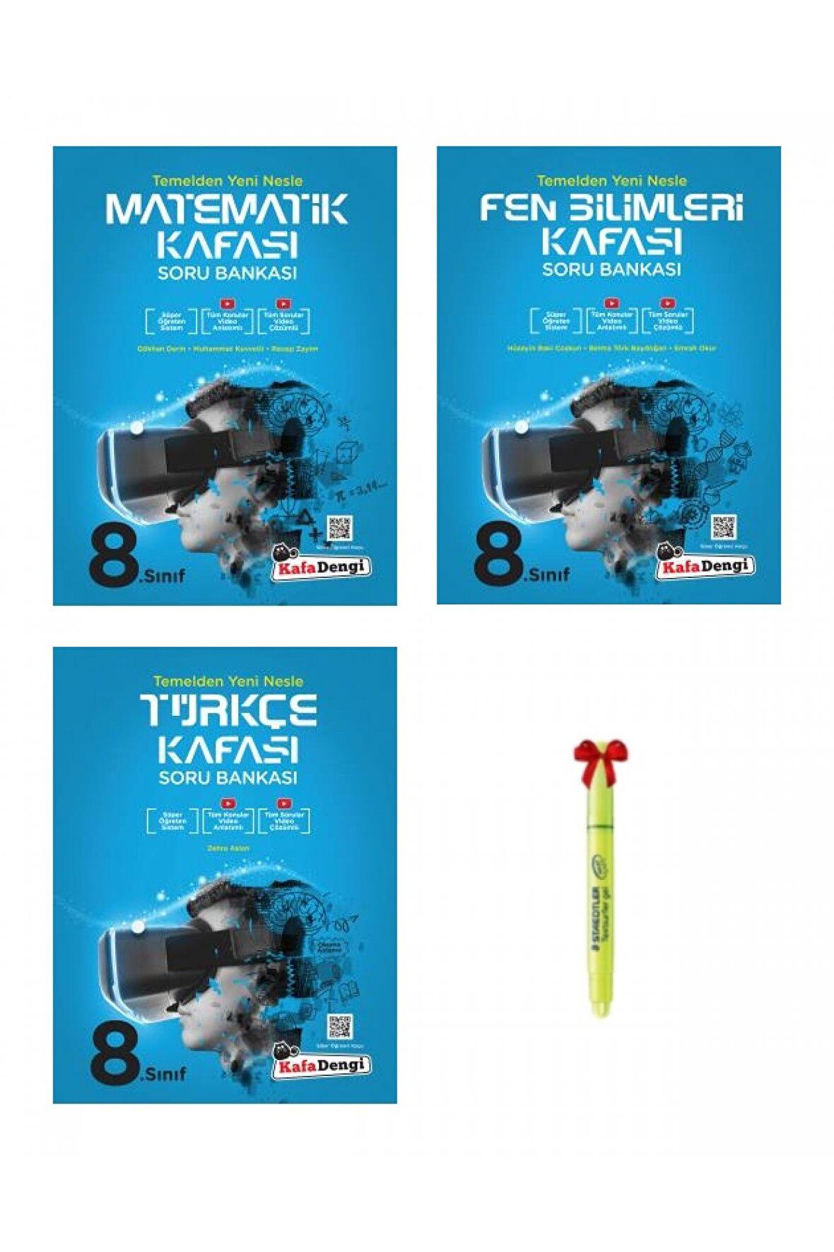 LGS 8.Sınıf Matematik Fen Bilimleri ve Türkçe Kafası Soru Bankası