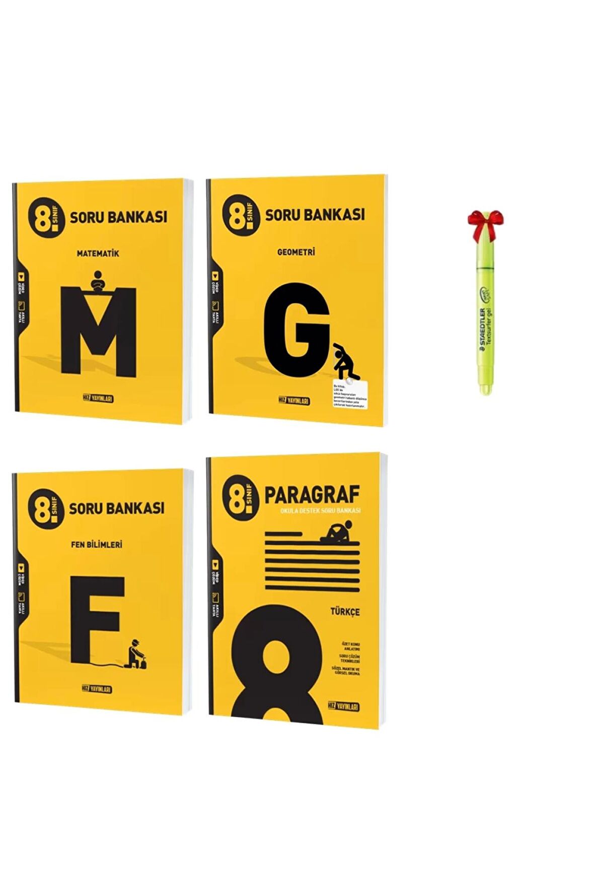 LGS 8.Sınıf Matematik Geometri Fen ve Paragraf Soru Bankası