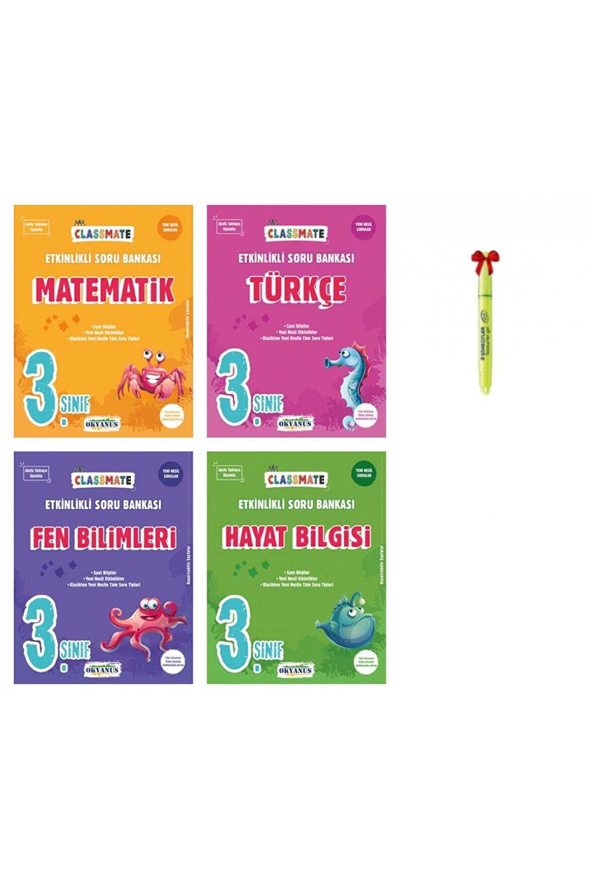 3.Sınıf Classmate Matematik Türkçe Fen Hayat Bilgisi