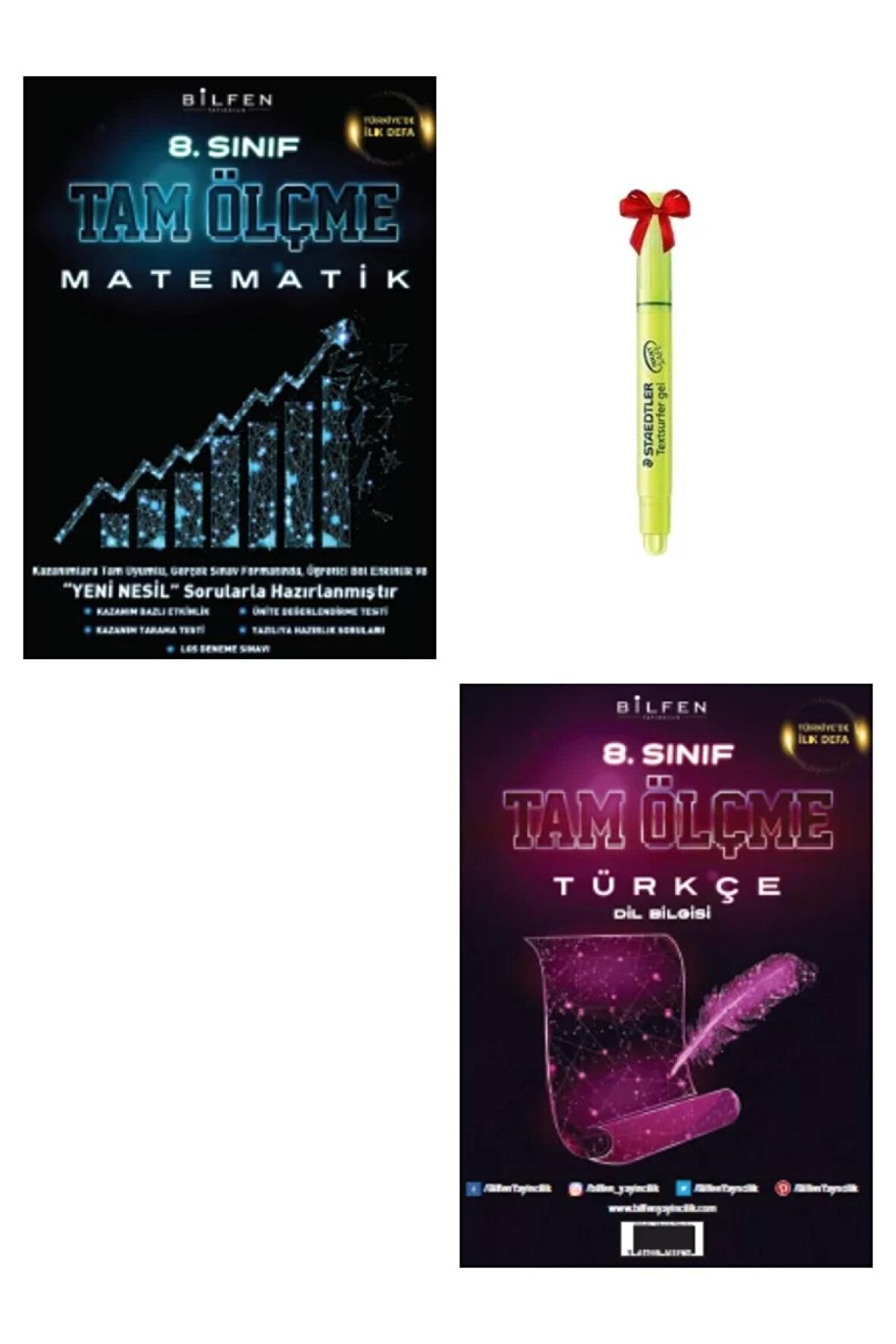 LGS 8.Sınıf Tam Ölçme Matematik ve Türkçe Soru Bankası