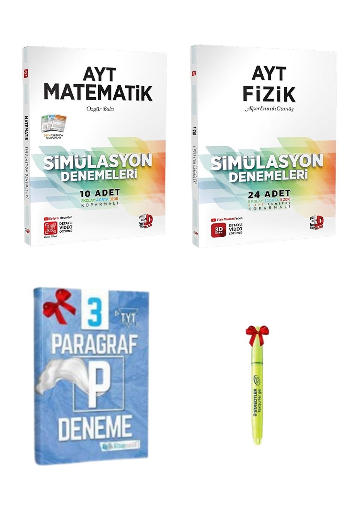 3D Yayınları AYT Matematik+AYT Fizik Deneme Tamamı Video Çözümlü